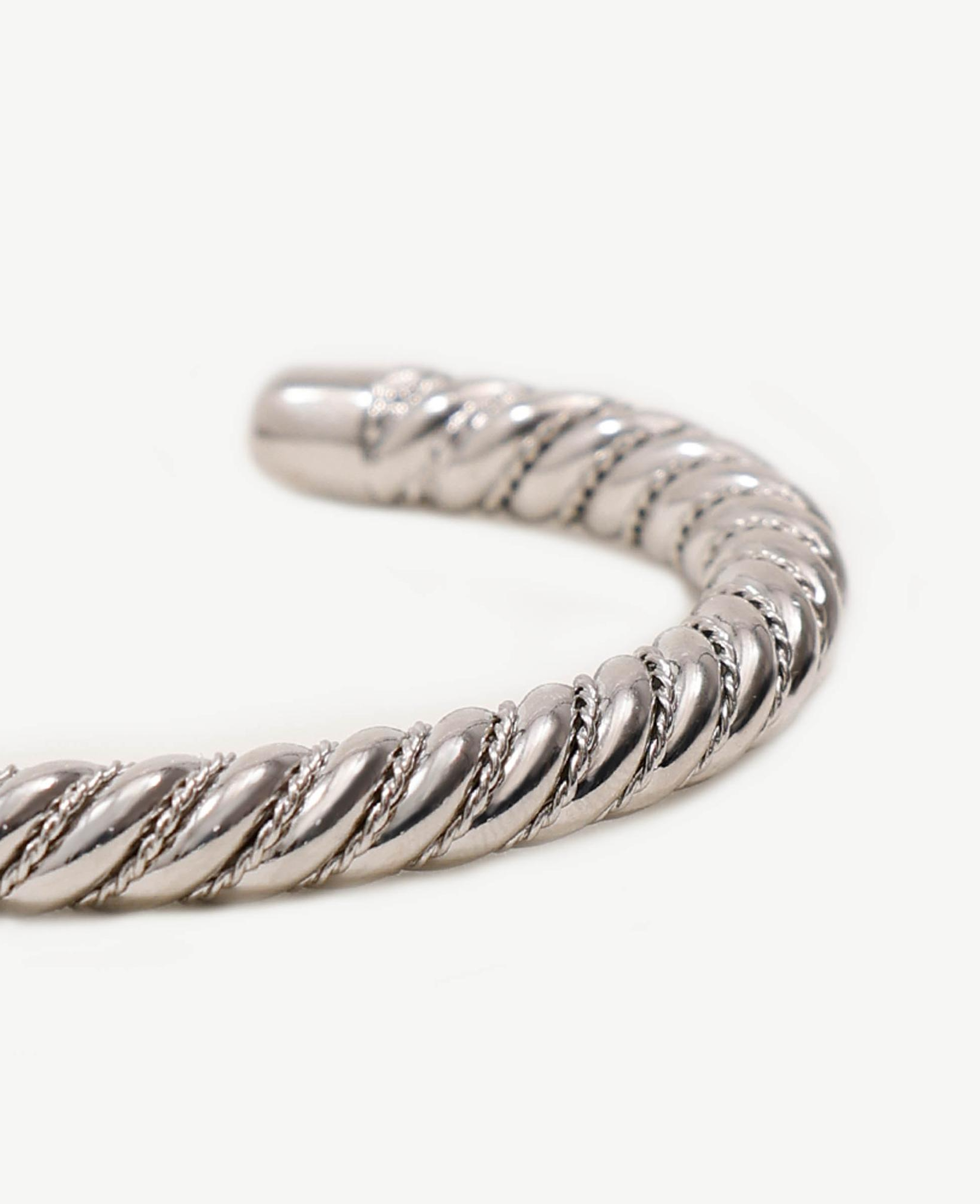 YARGICI Gümüş Kelepçe Bileklik