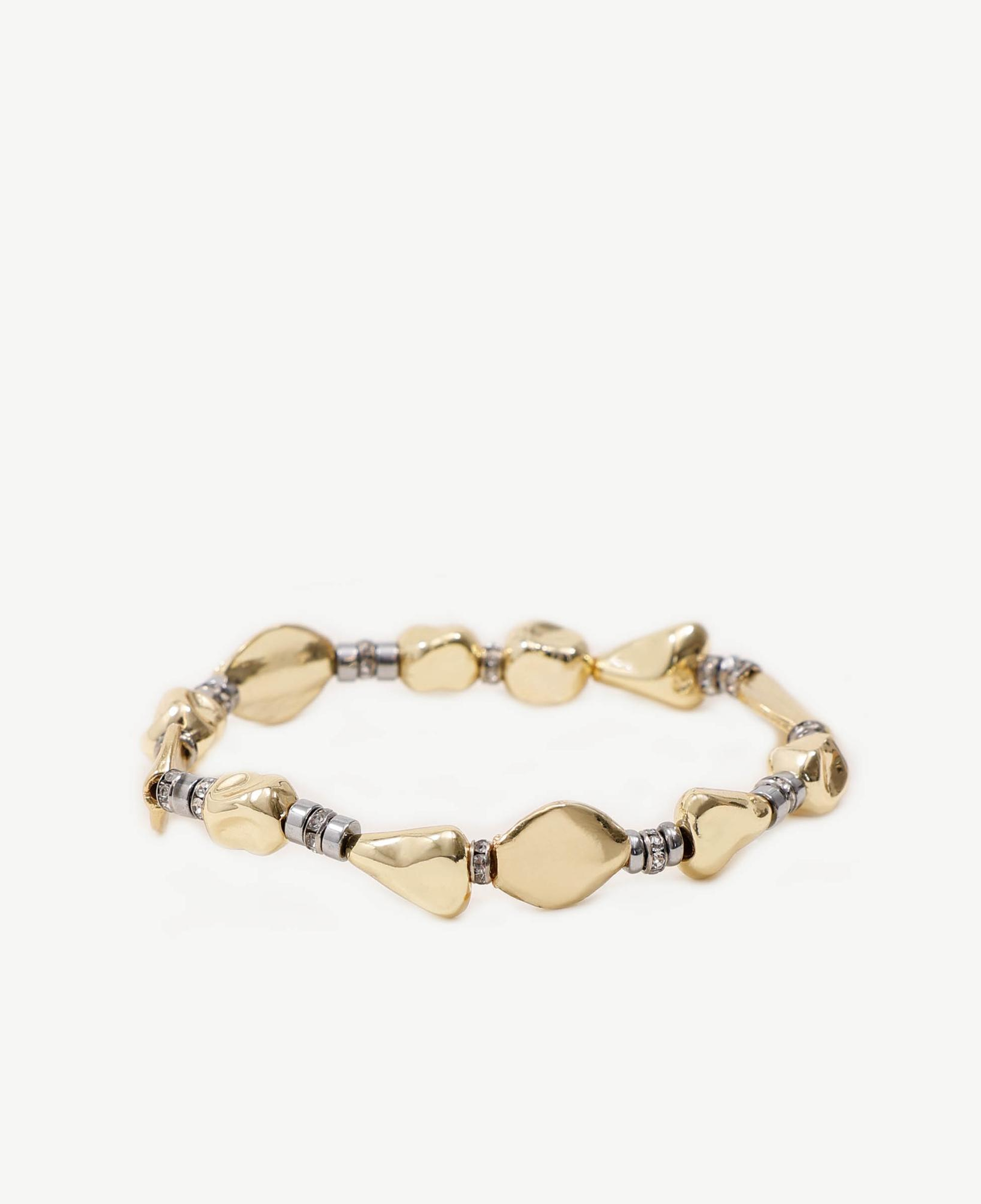 YARGICI Cam Taş Detaylı Gold Bileklik