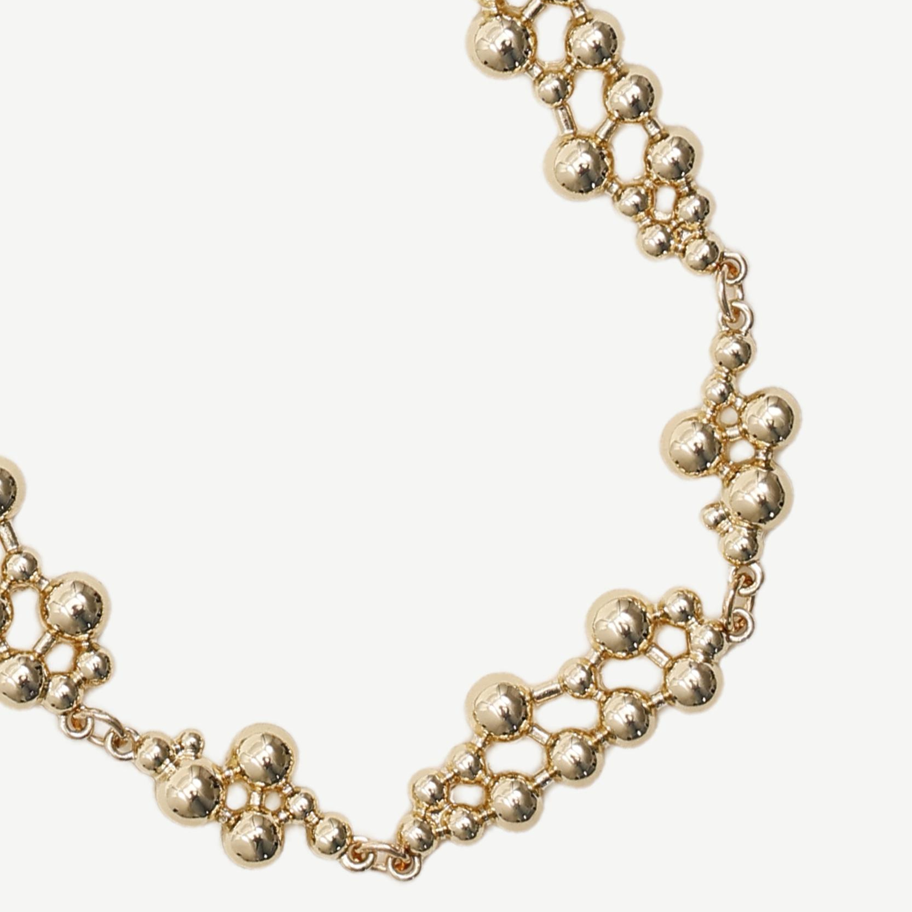 YARGICI Yassı Boncuklu Zincir Kolye