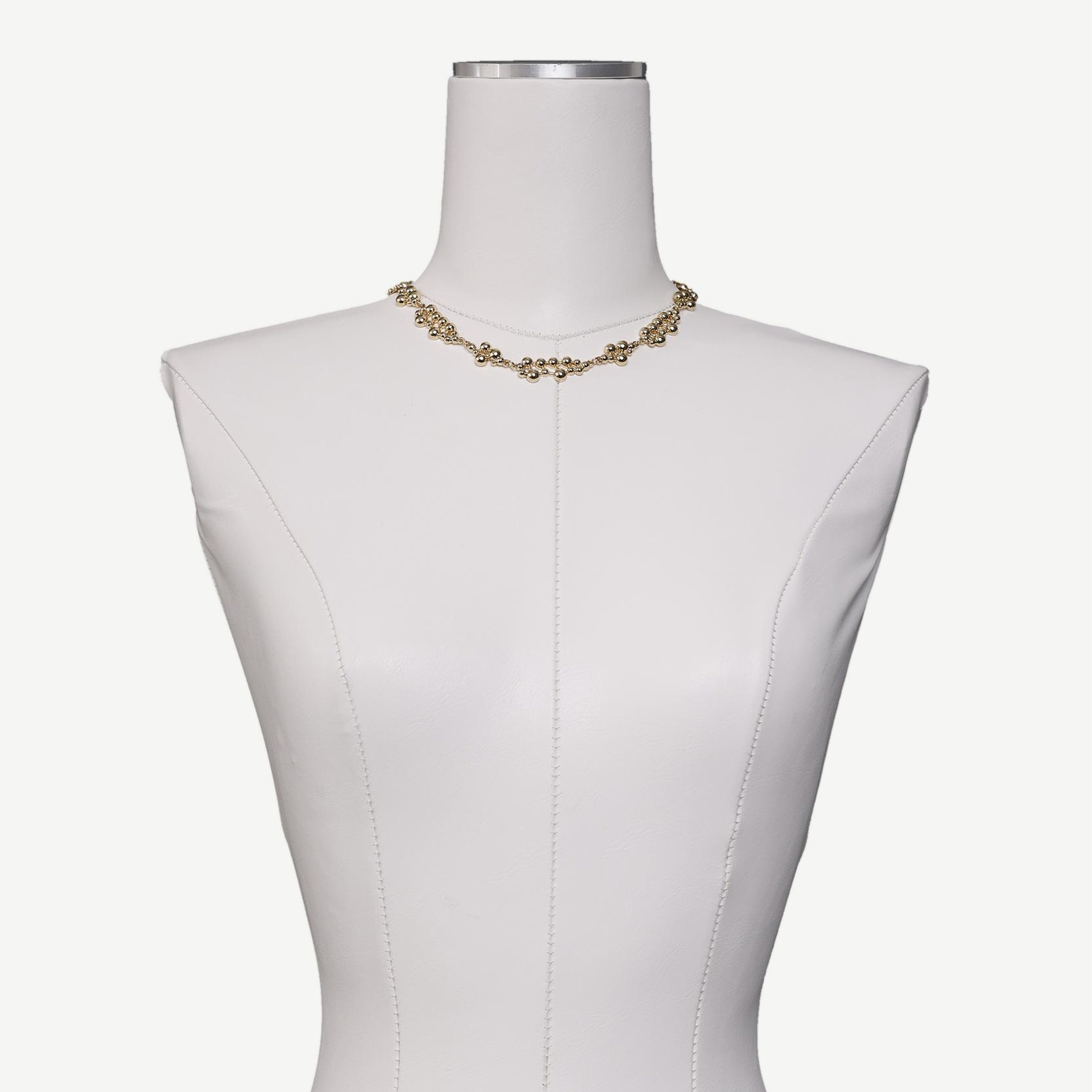 YARGICI Yassı Boncuklu Zincir Kolye