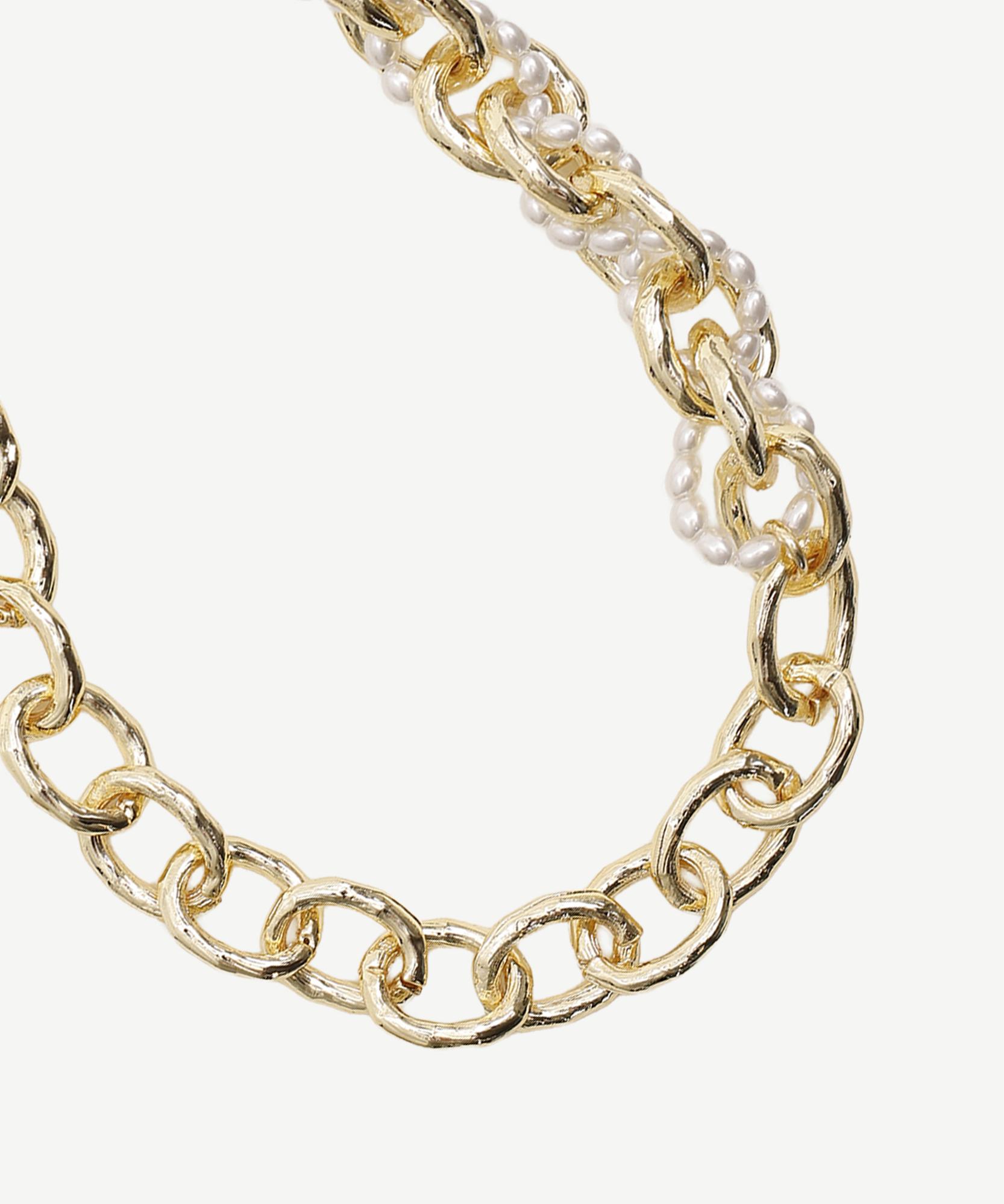 YARGICI İnci Detaylı Büyük Halka Kolye