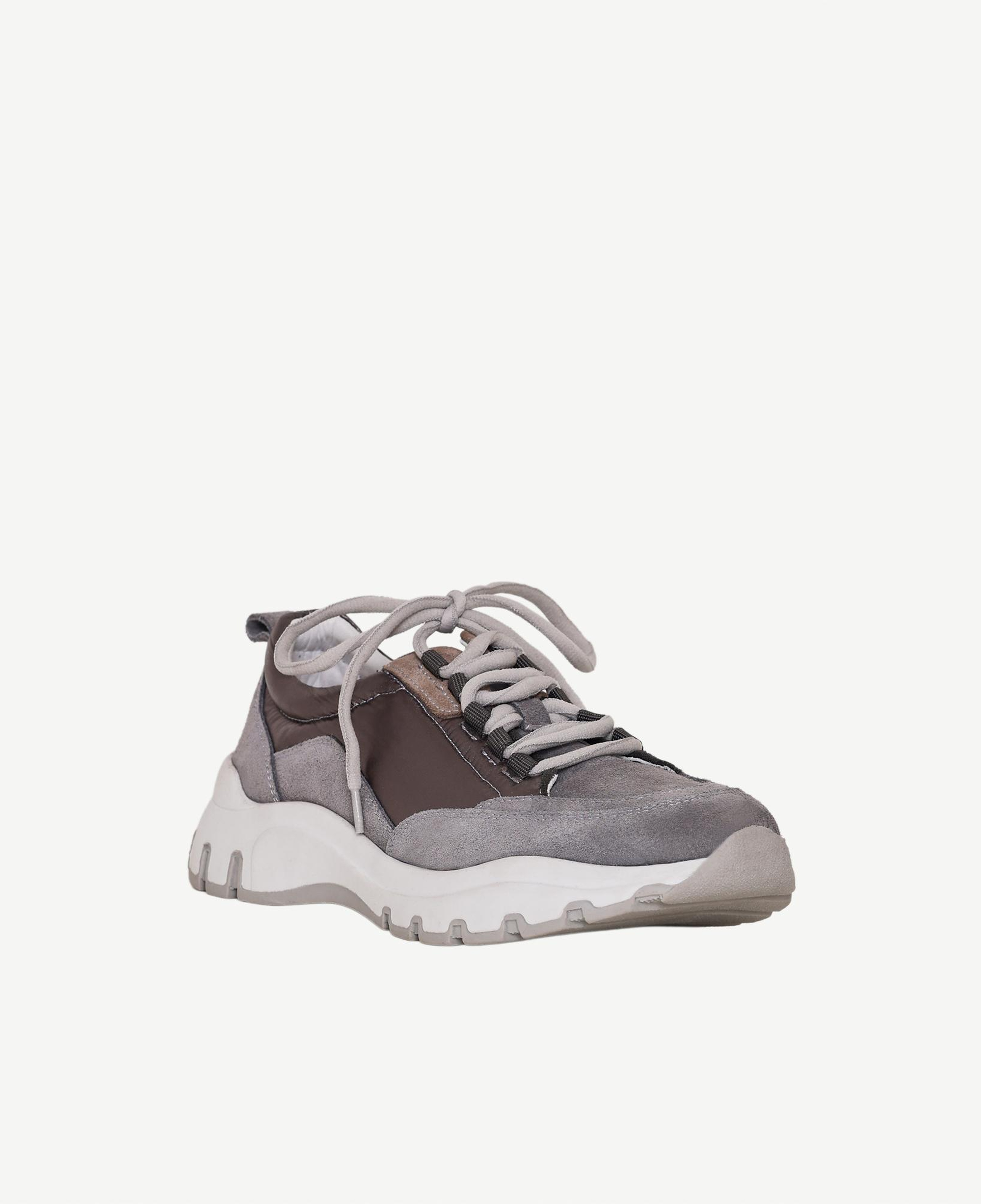 YARGICI Kalın Tabanlı Paraşüt Kumaş Garnili Süet Spor Ayakkabı