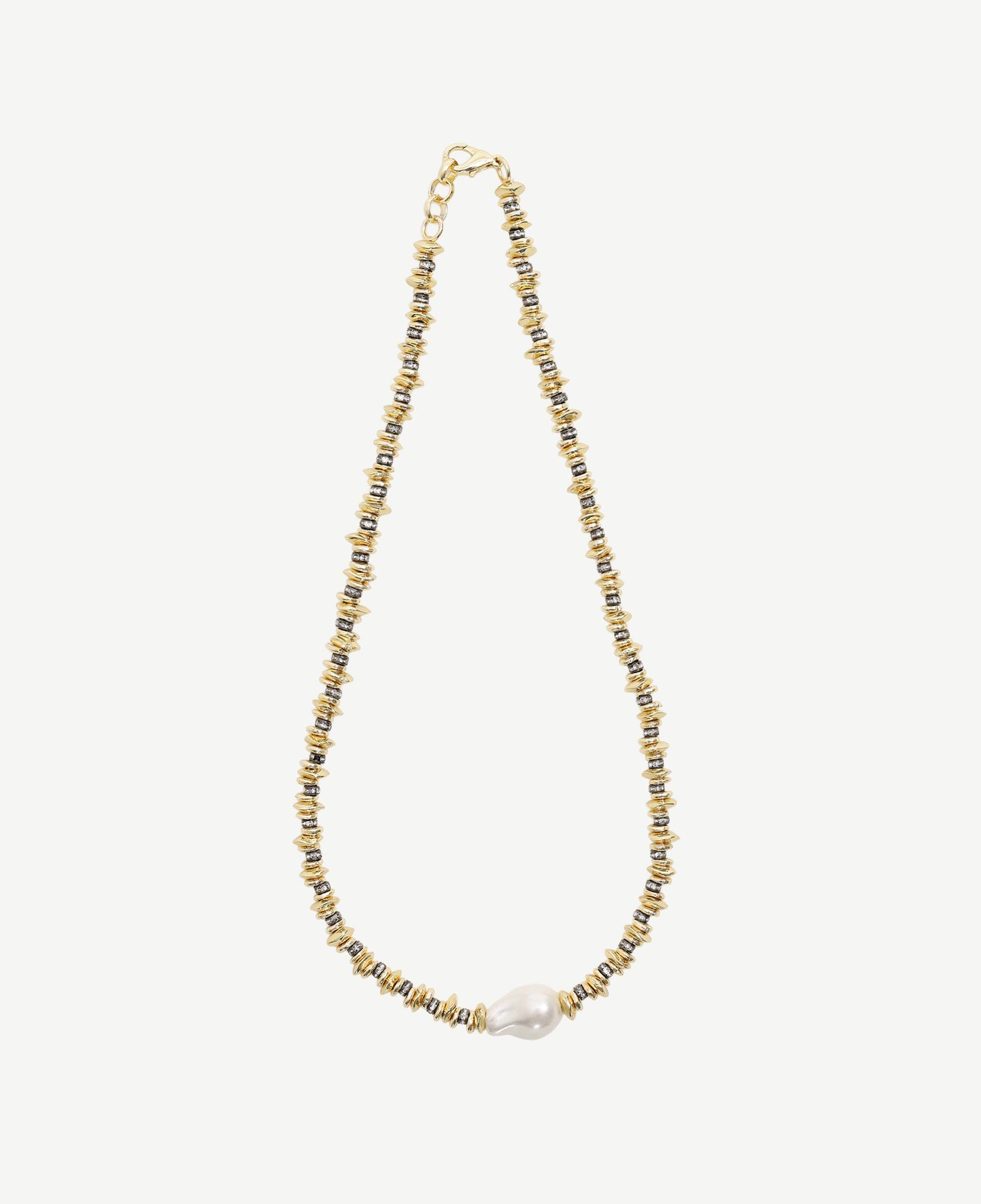 YARGICI İnci Ve Cam Taş Detaylı Kolye