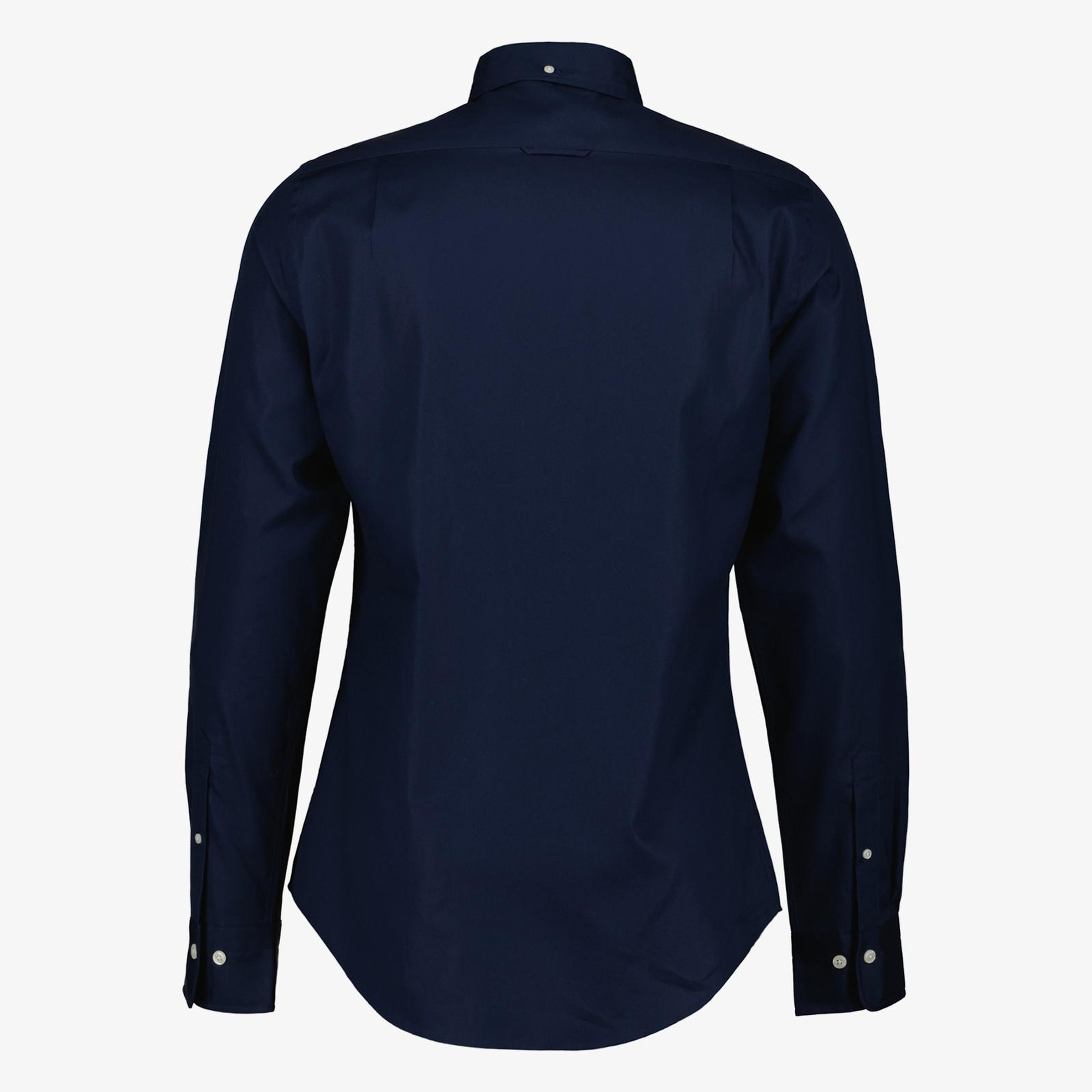 GANT Erkek Siyah Slim Fit Düğmeli Yaka Oxford Gömlek