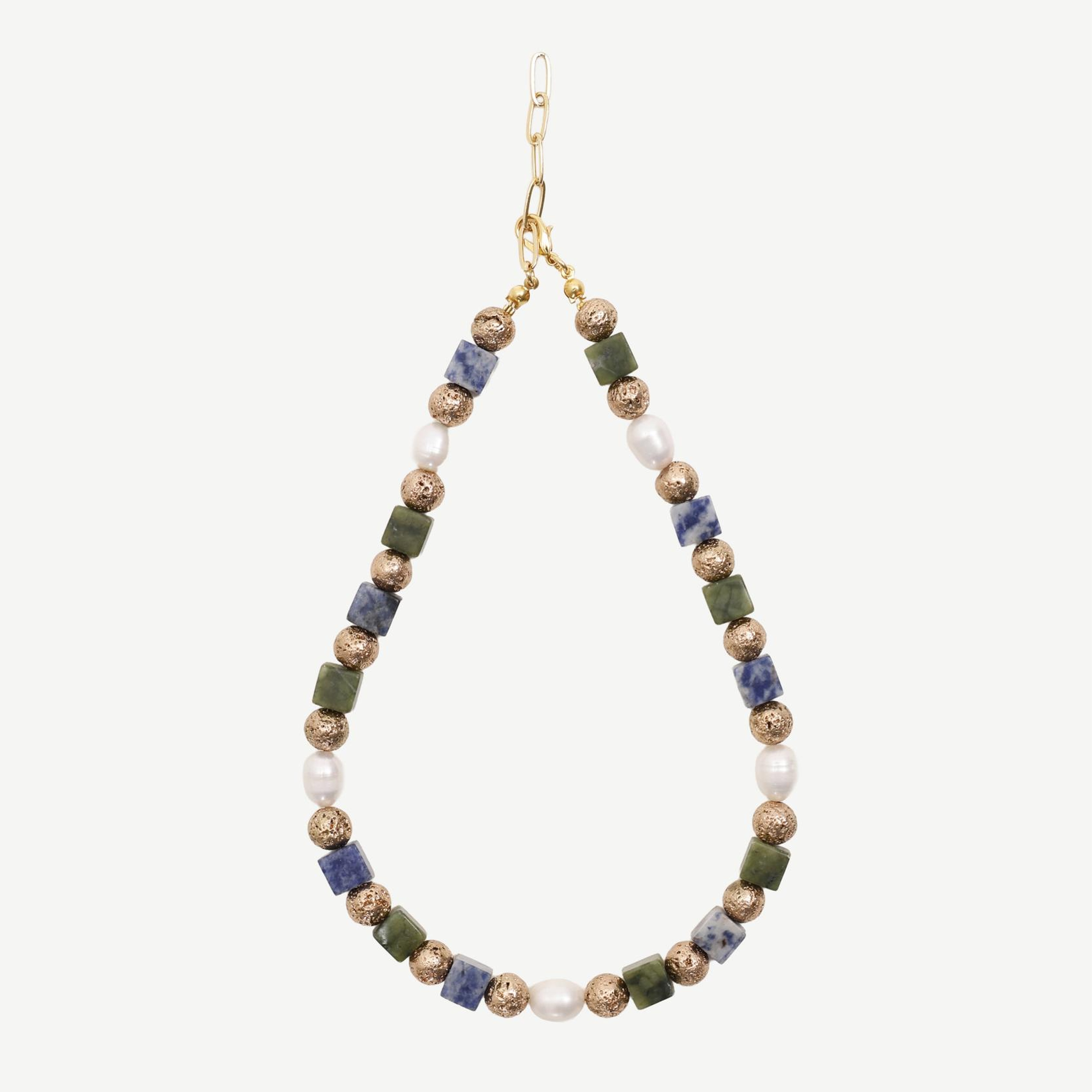 YARGICI Doğal Taş Ve İnci Detaylı Kolye