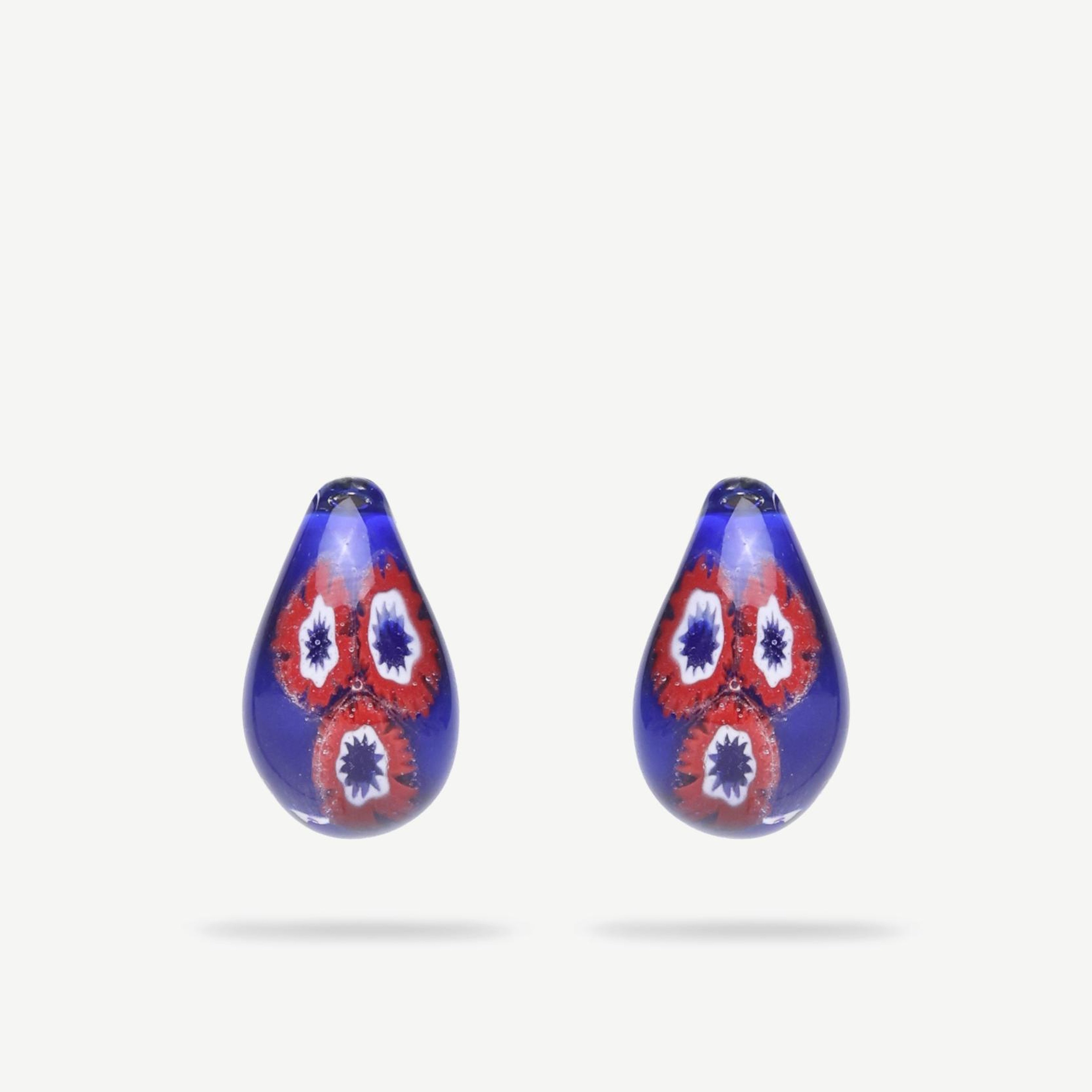 YARGICI El Yapımı Murano Cam Damla Küpe