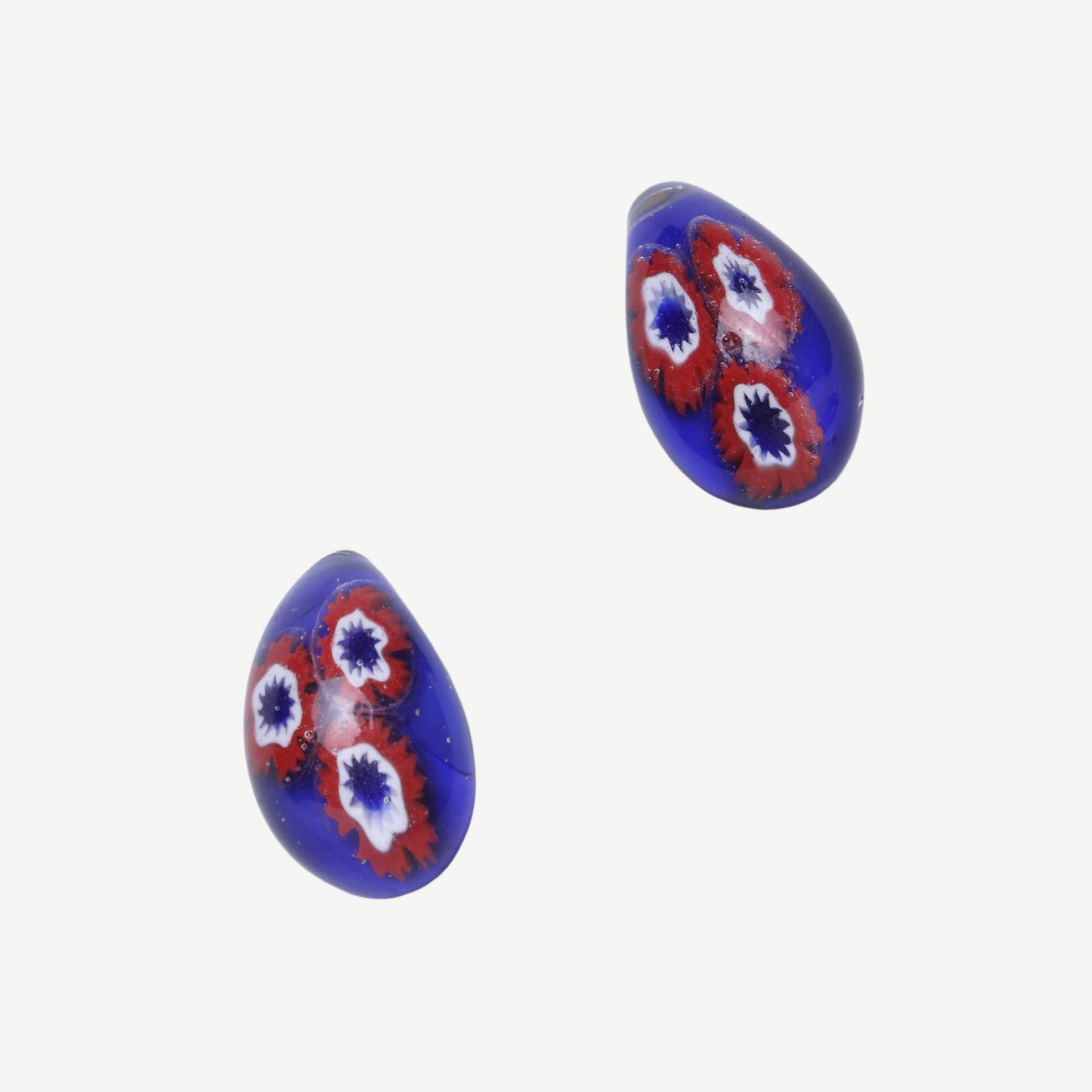 YARGICI El Yapımı Murano Cam Damla Küpe