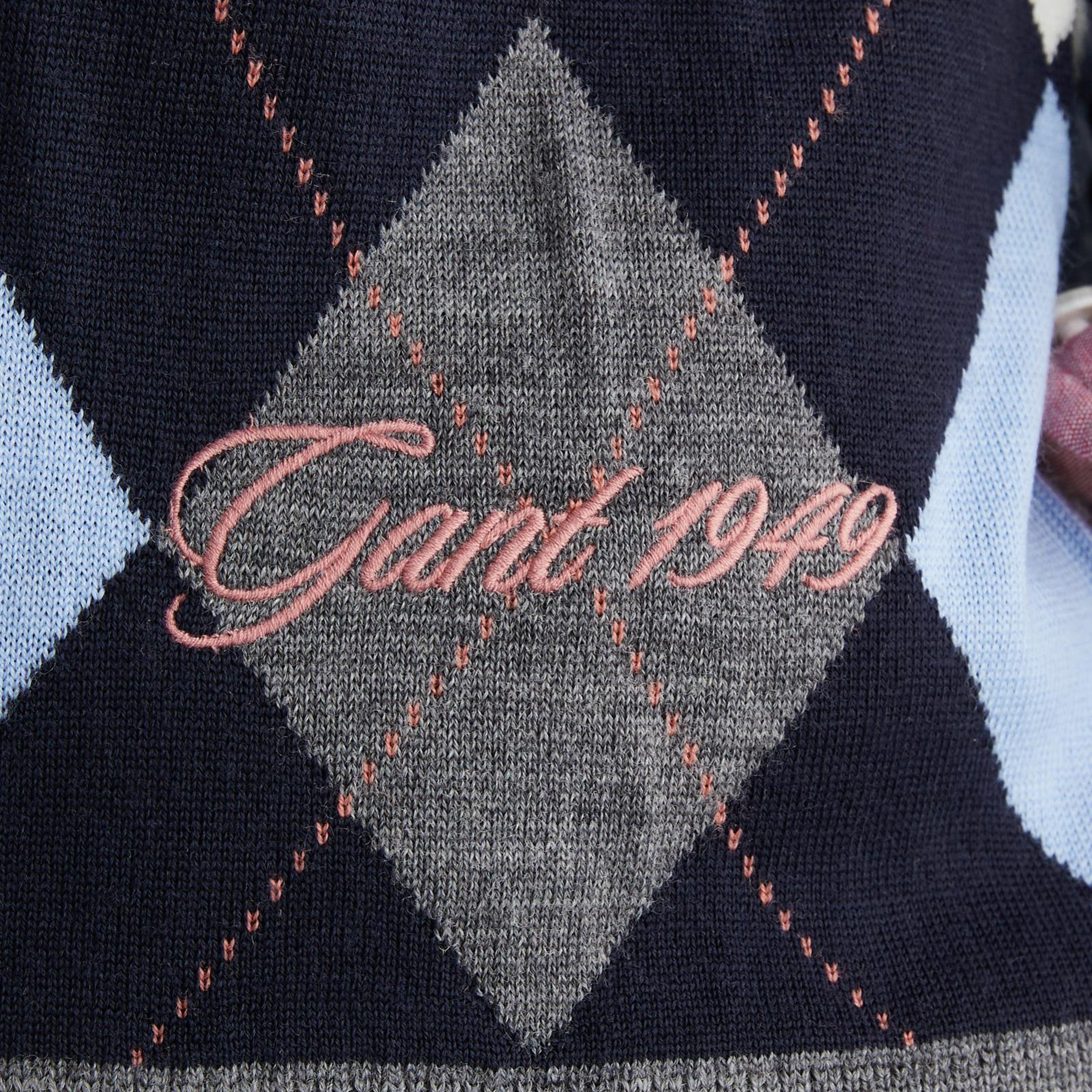 GANT Kadın Gri Regular Fit V Yaka Triko