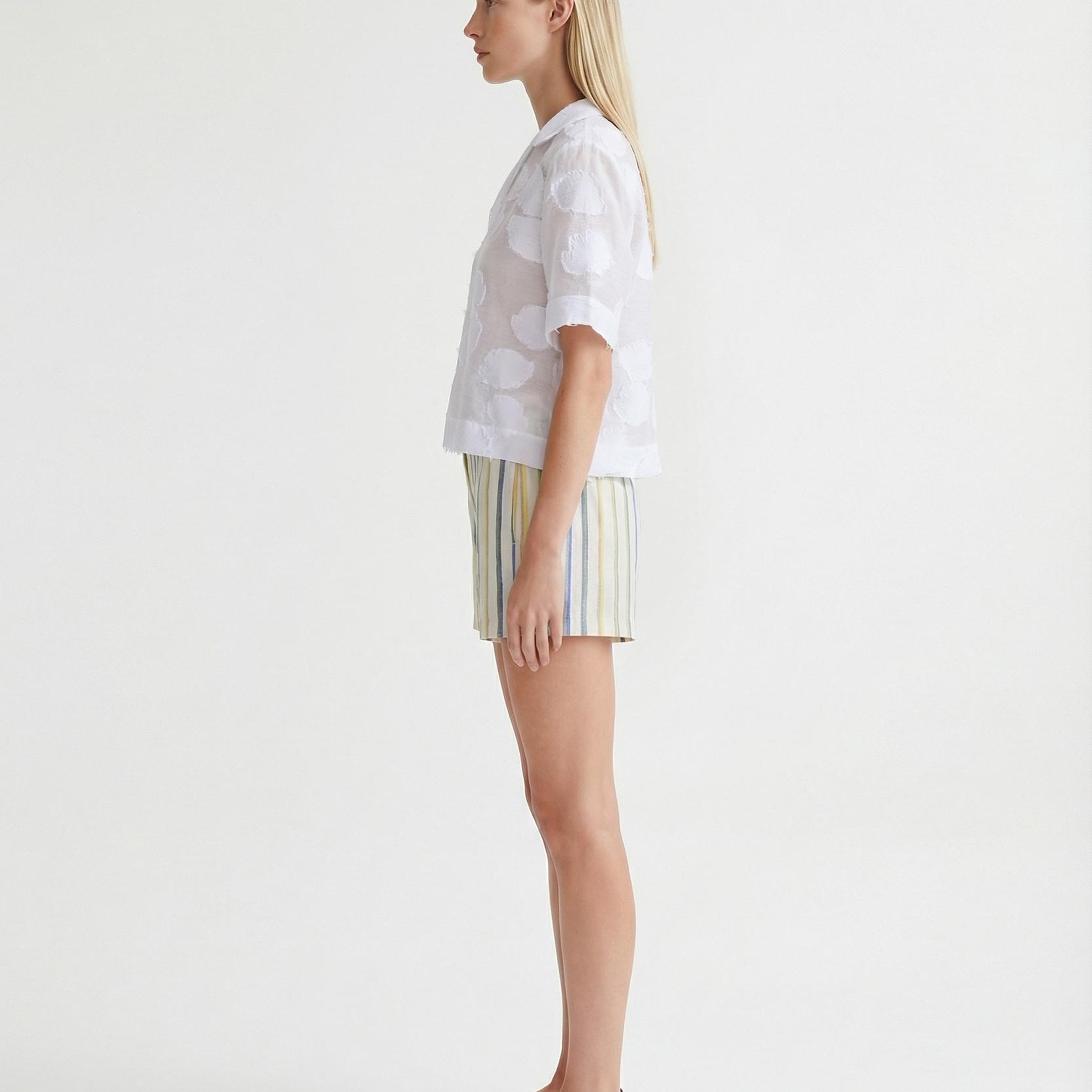 YARGICI Regular Gömlek Yaka Kısa Kol Bluz