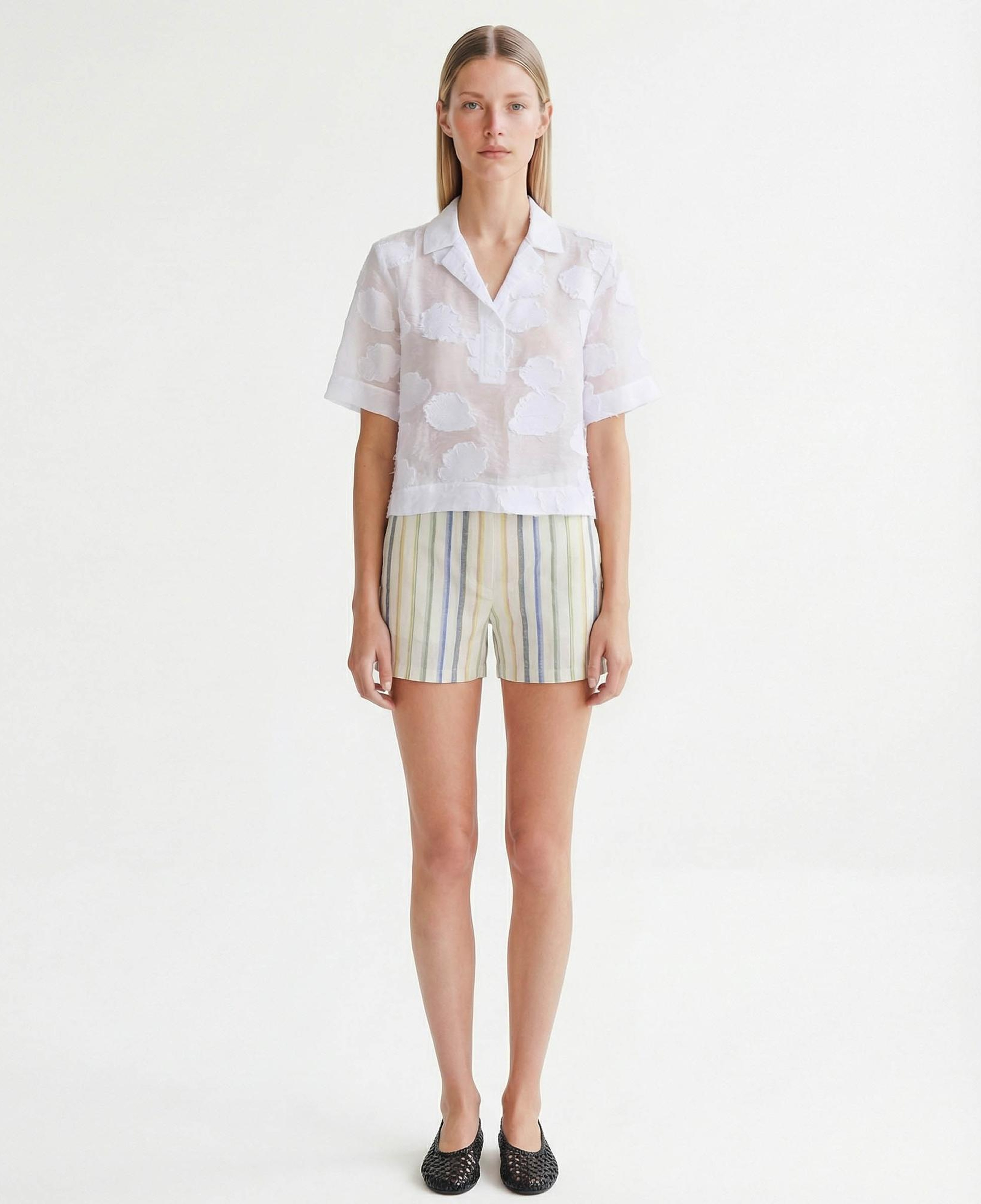 YARGICI Regular Gömlek Yaka Kısa Kol Bluz