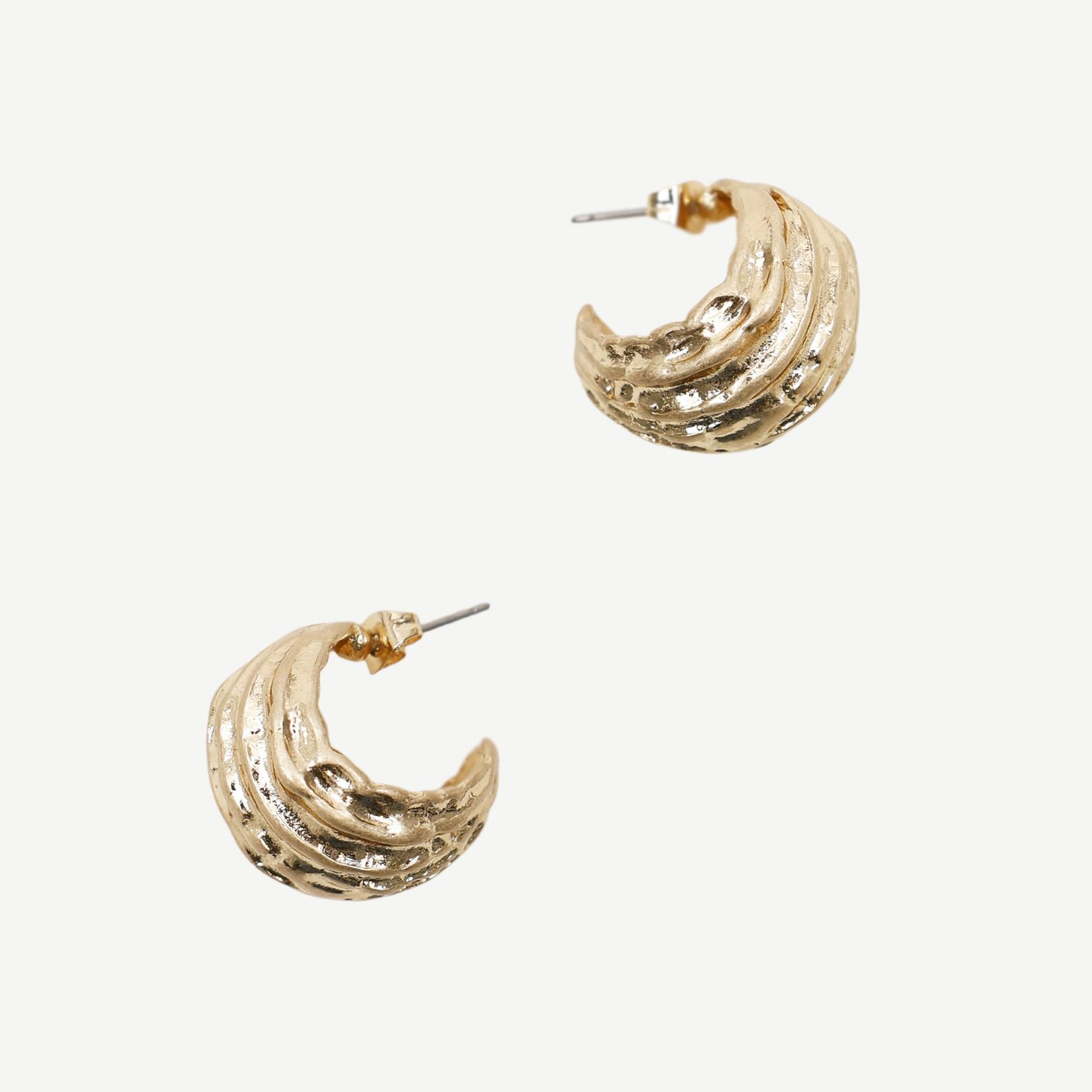 YARGICI Dokulu Gold Küpe