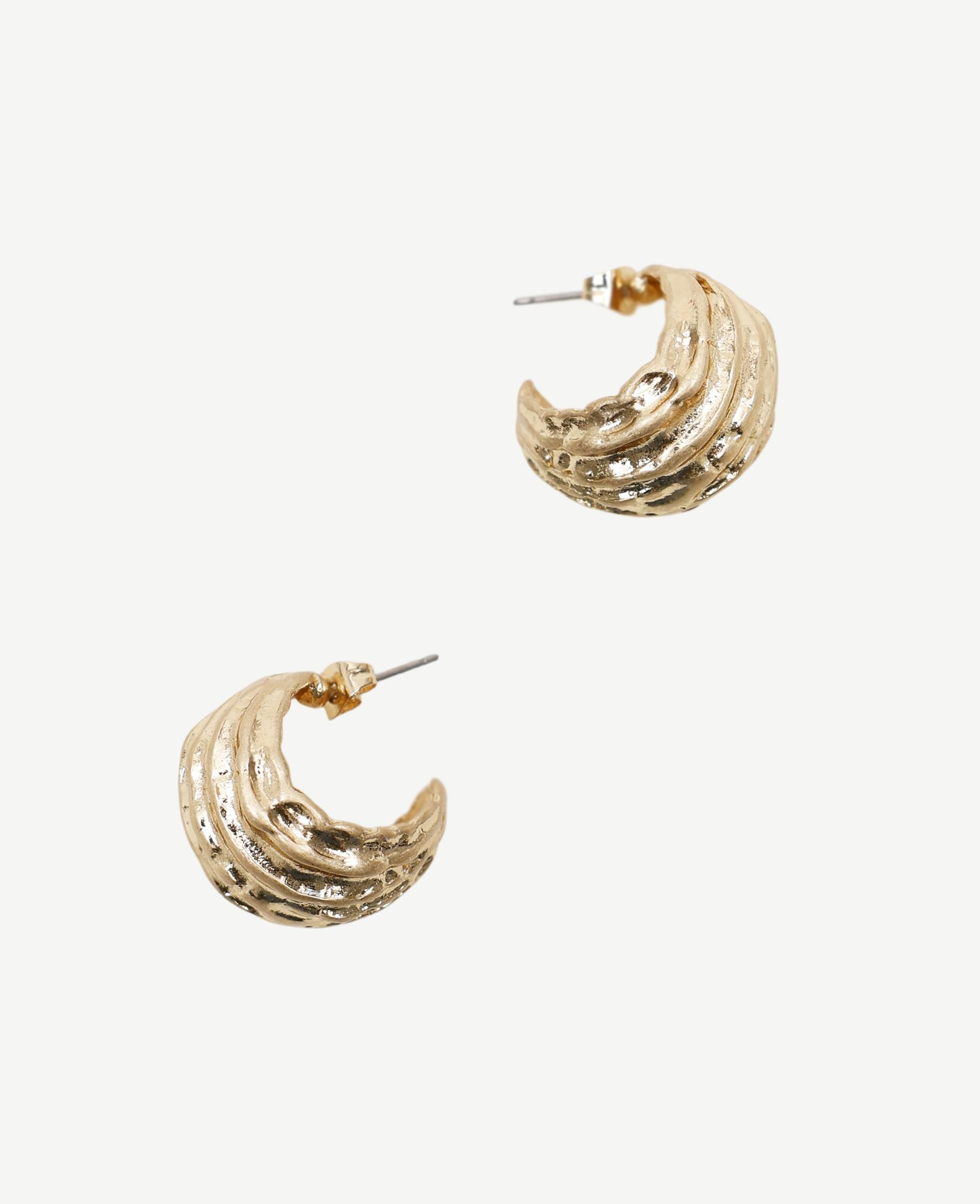 YARGICI Dokulu Gold Küpe