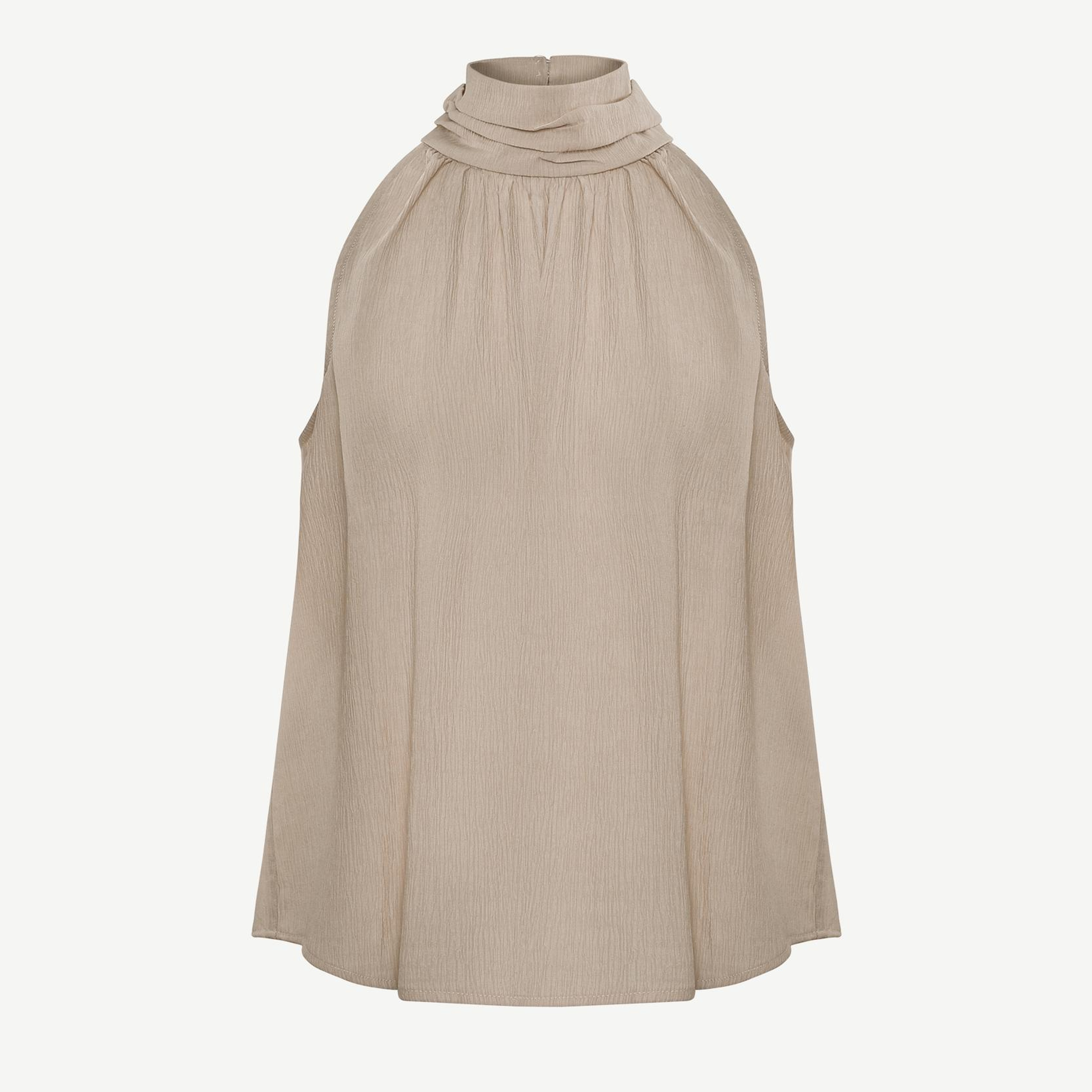 YARGICI Regular Yarım Balıkçı Yaka Kolsuz Bluz