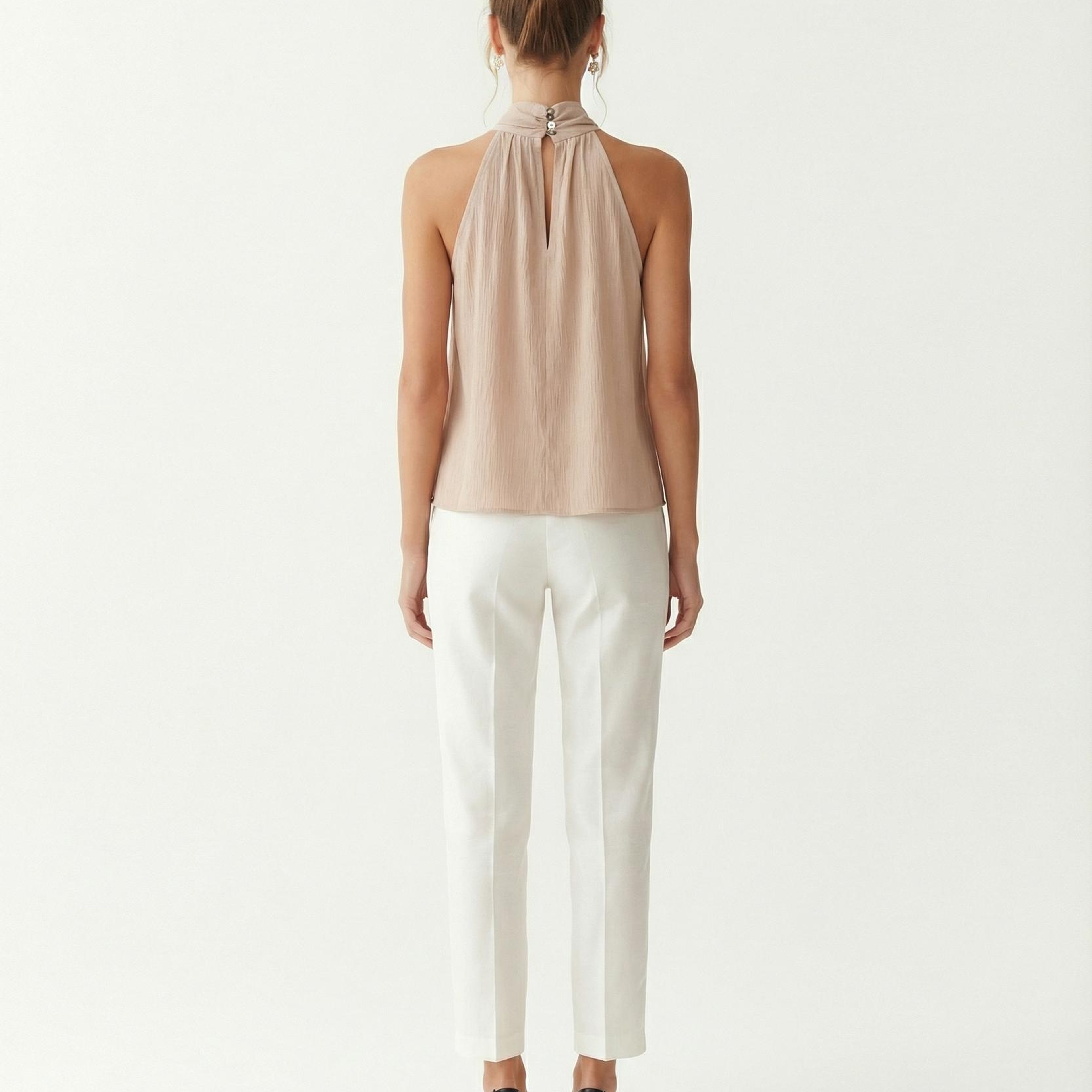 YARGICI Regular Yarım Balıkçı Yaka Kolsuz Bluz