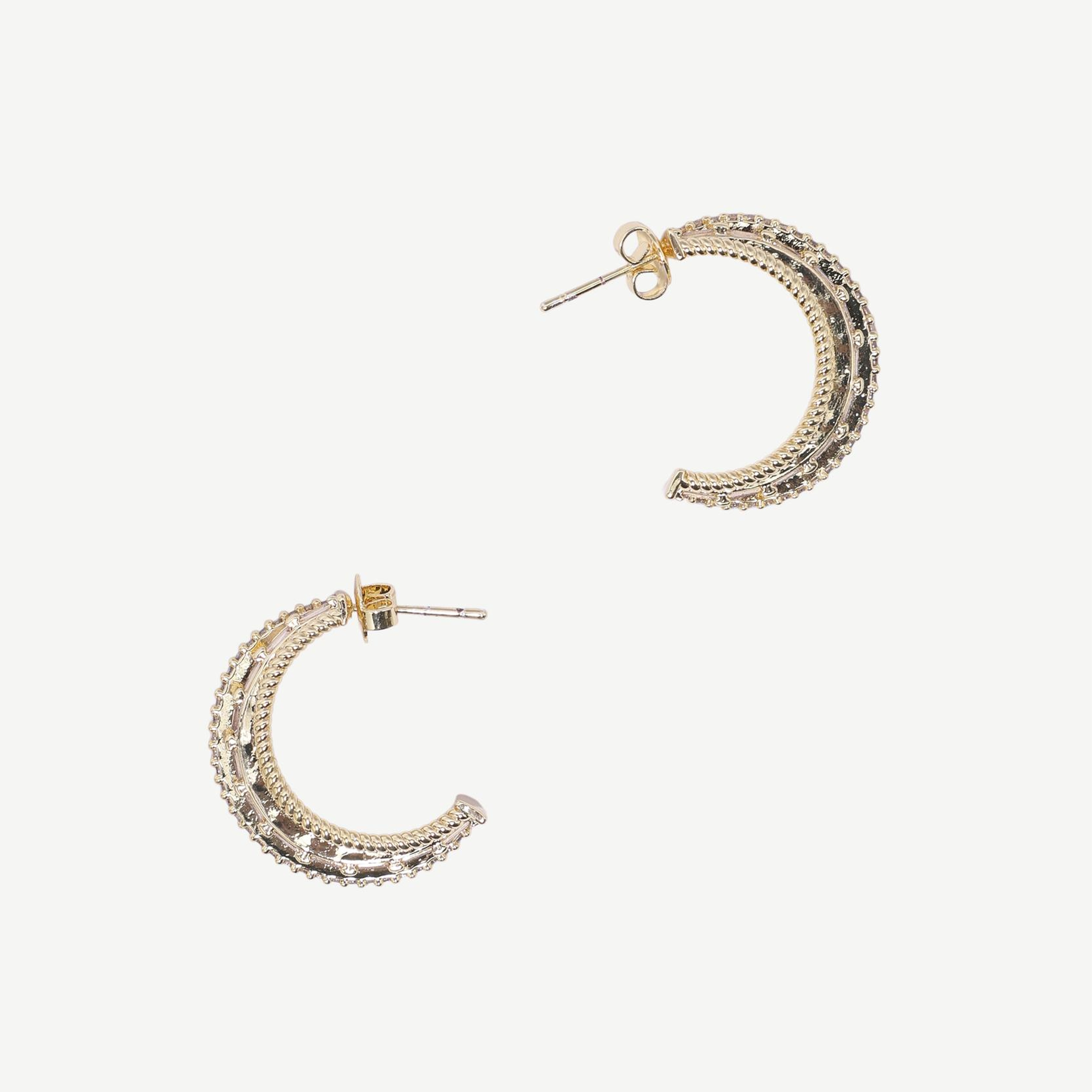 YARGICI Cam Taşlı Küpe