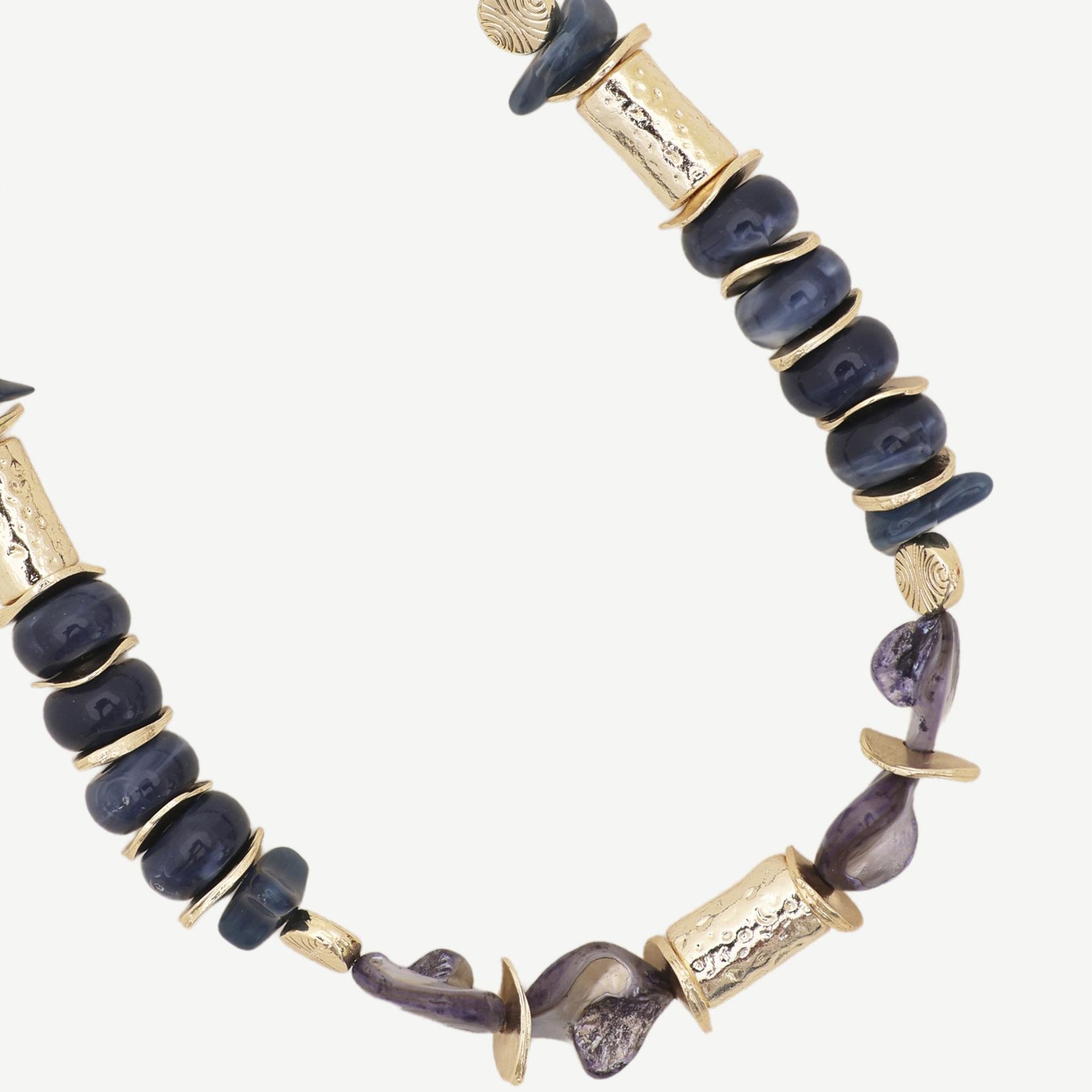 YARGICI Doğal Taş Detaylı Kolye