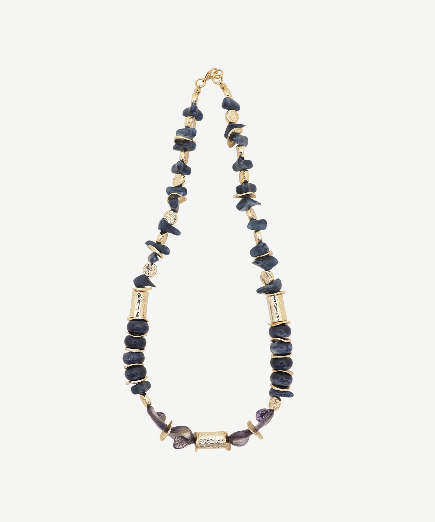 YARGICI Doğal Taş Detaylı Kolye