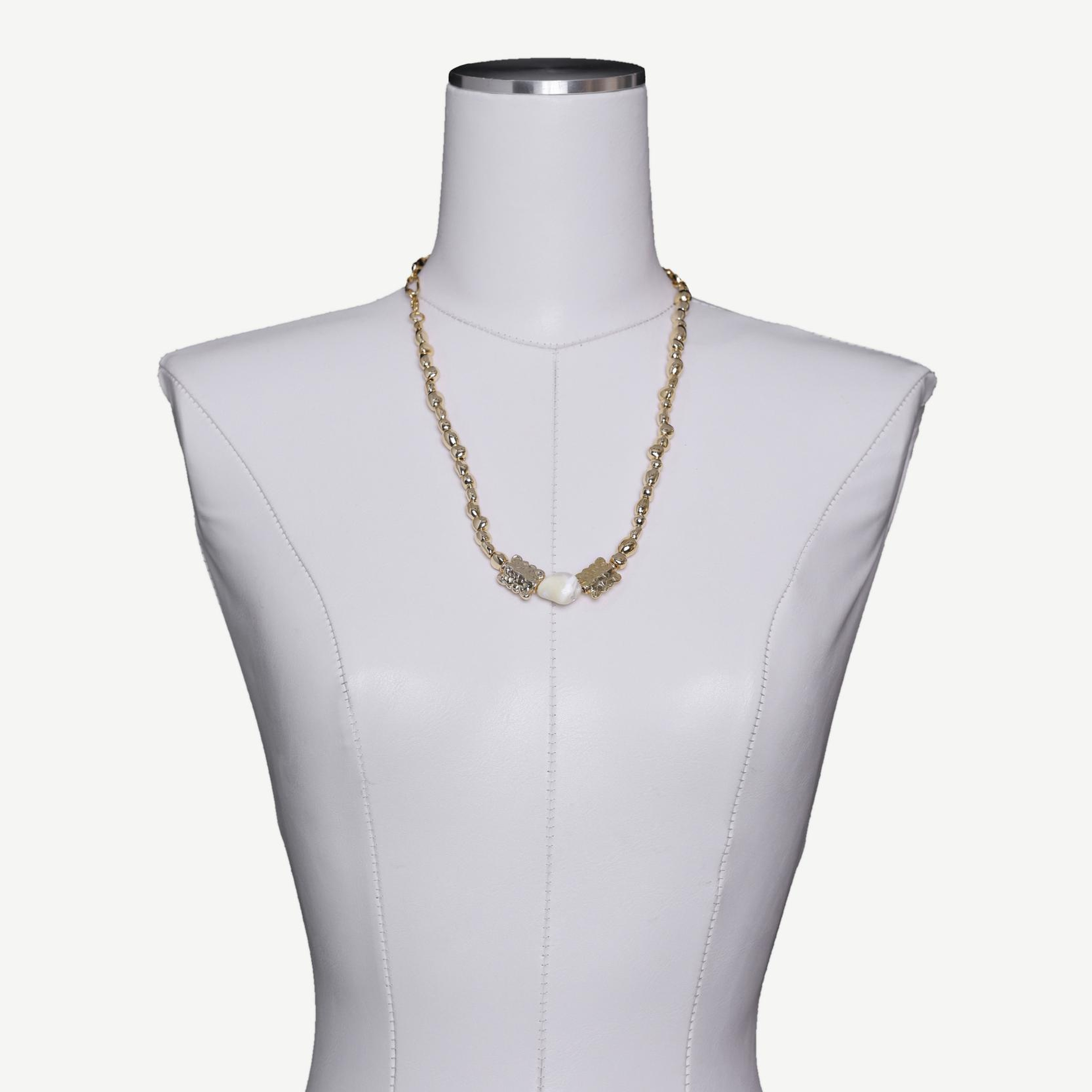 YARGICI Doğal Taş Detaylı Kolye