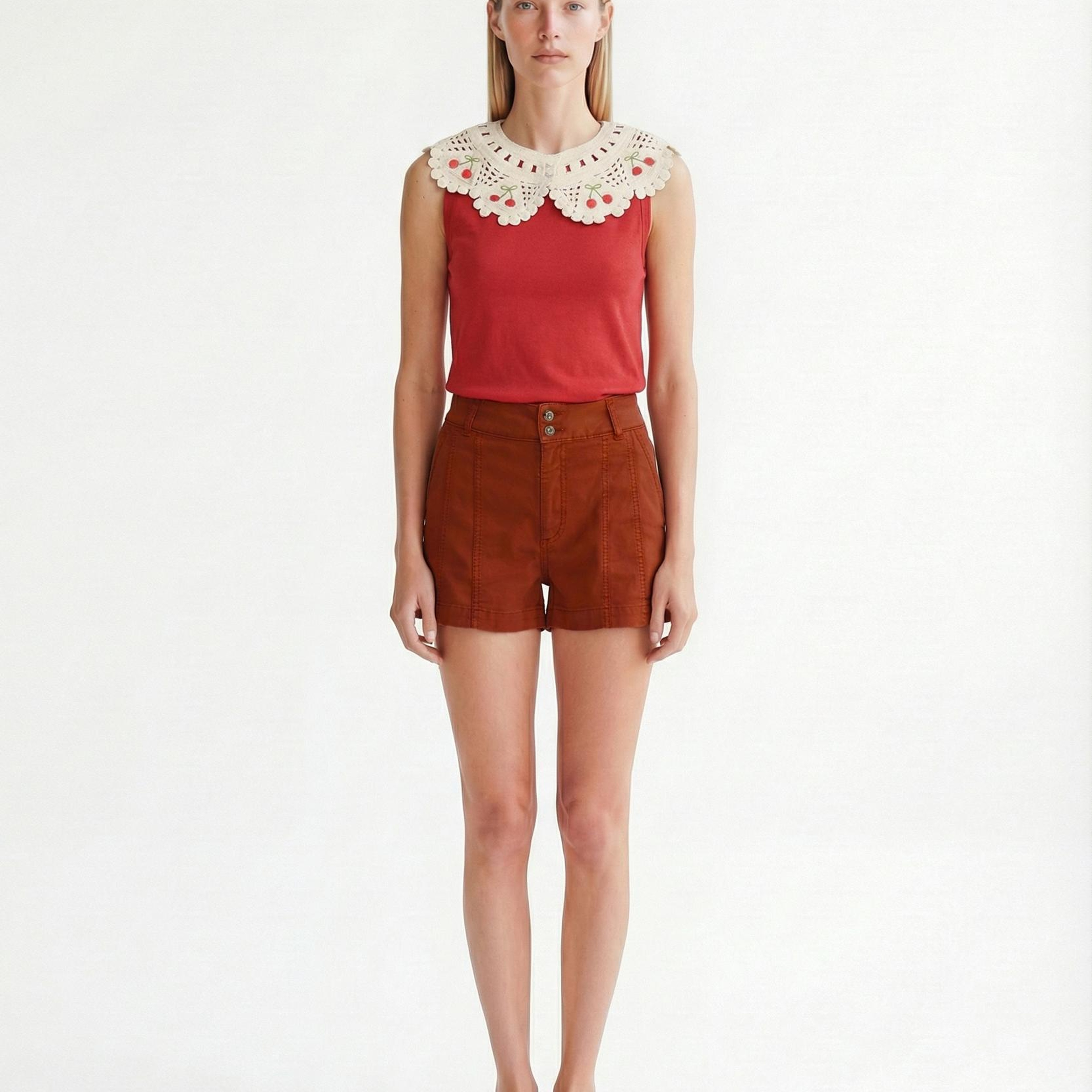 YARGICI Regular Yüksek Bel Bermuda/Şort