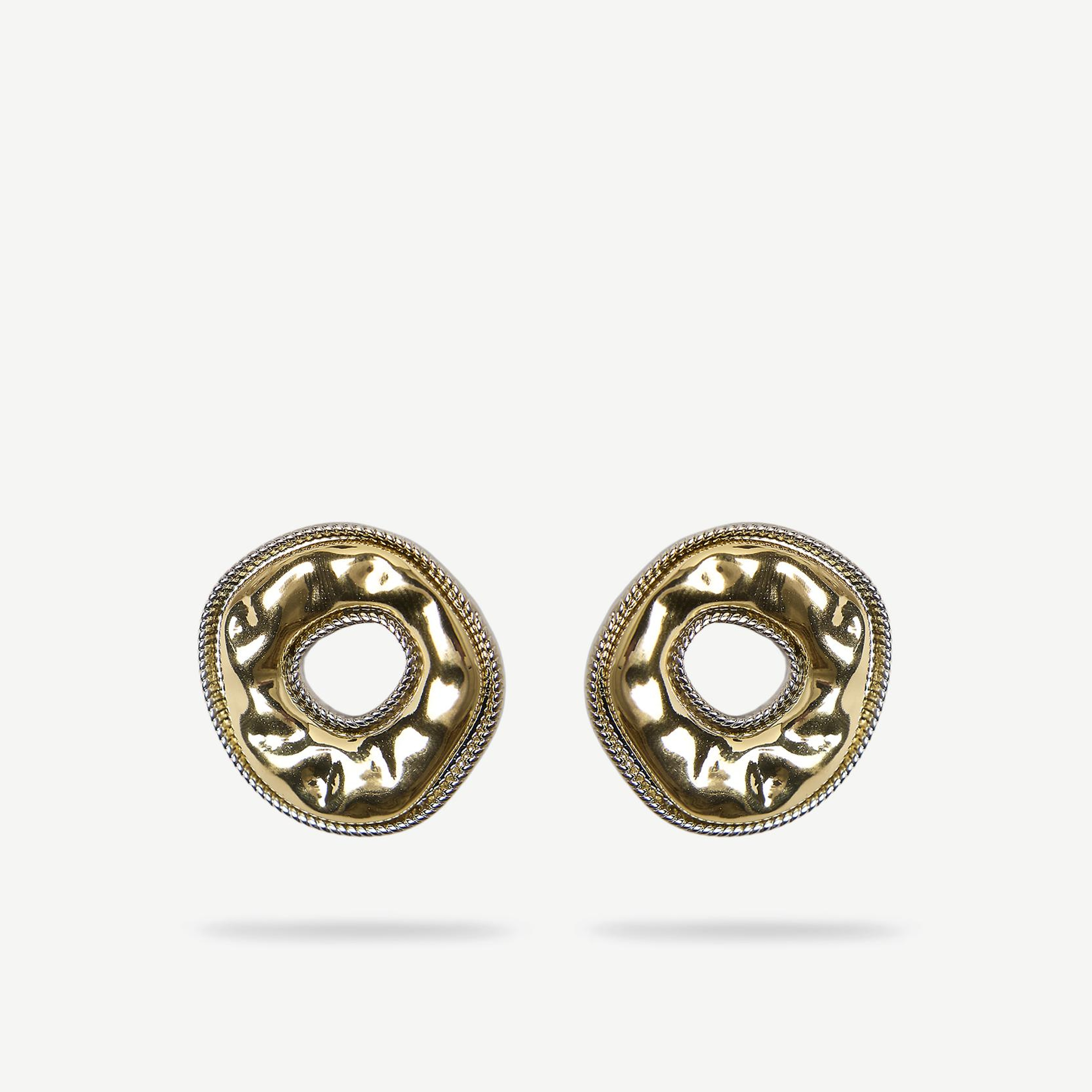 YARGICI Dokulu Gold Küpe