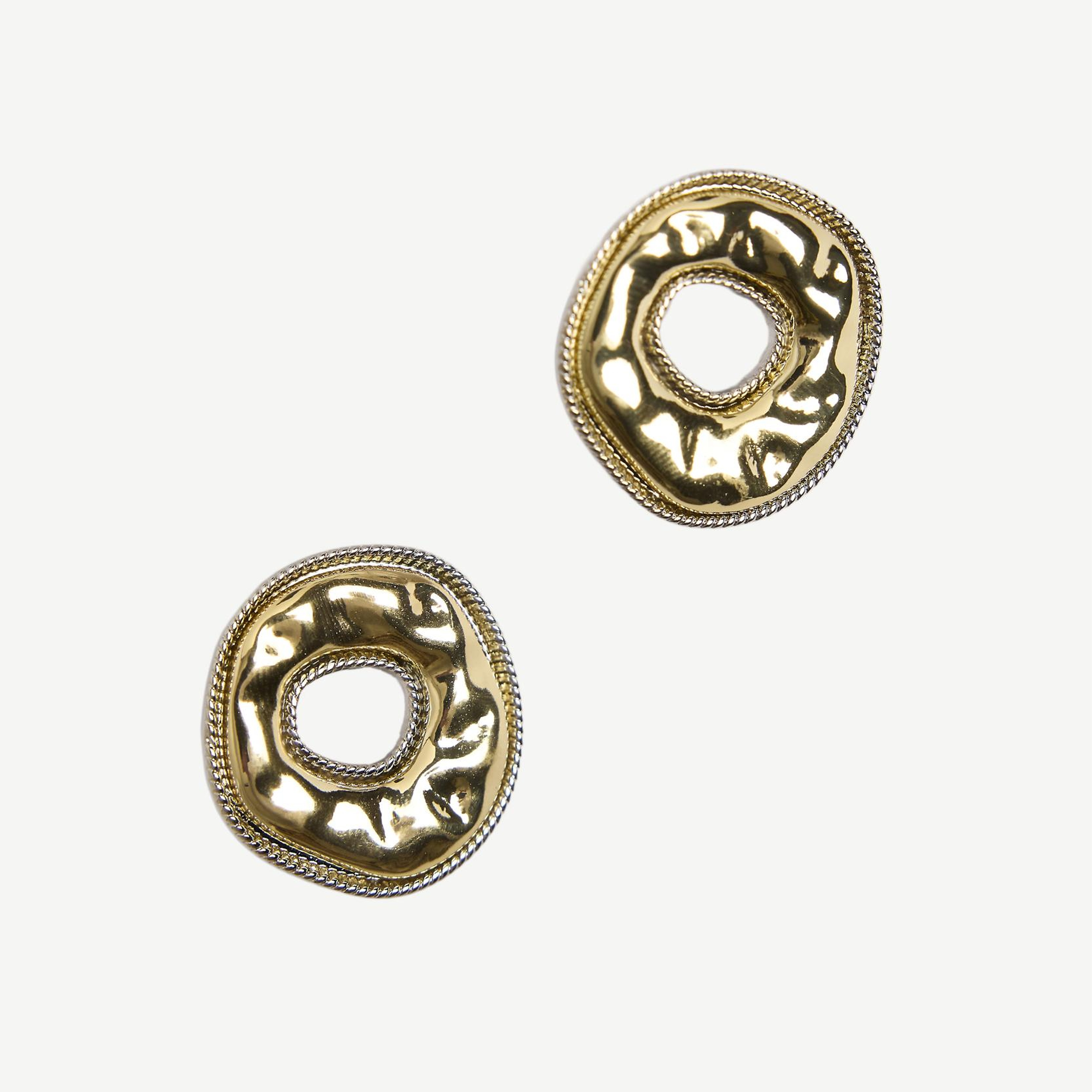 YARGICI Dokulu Gold Küpe