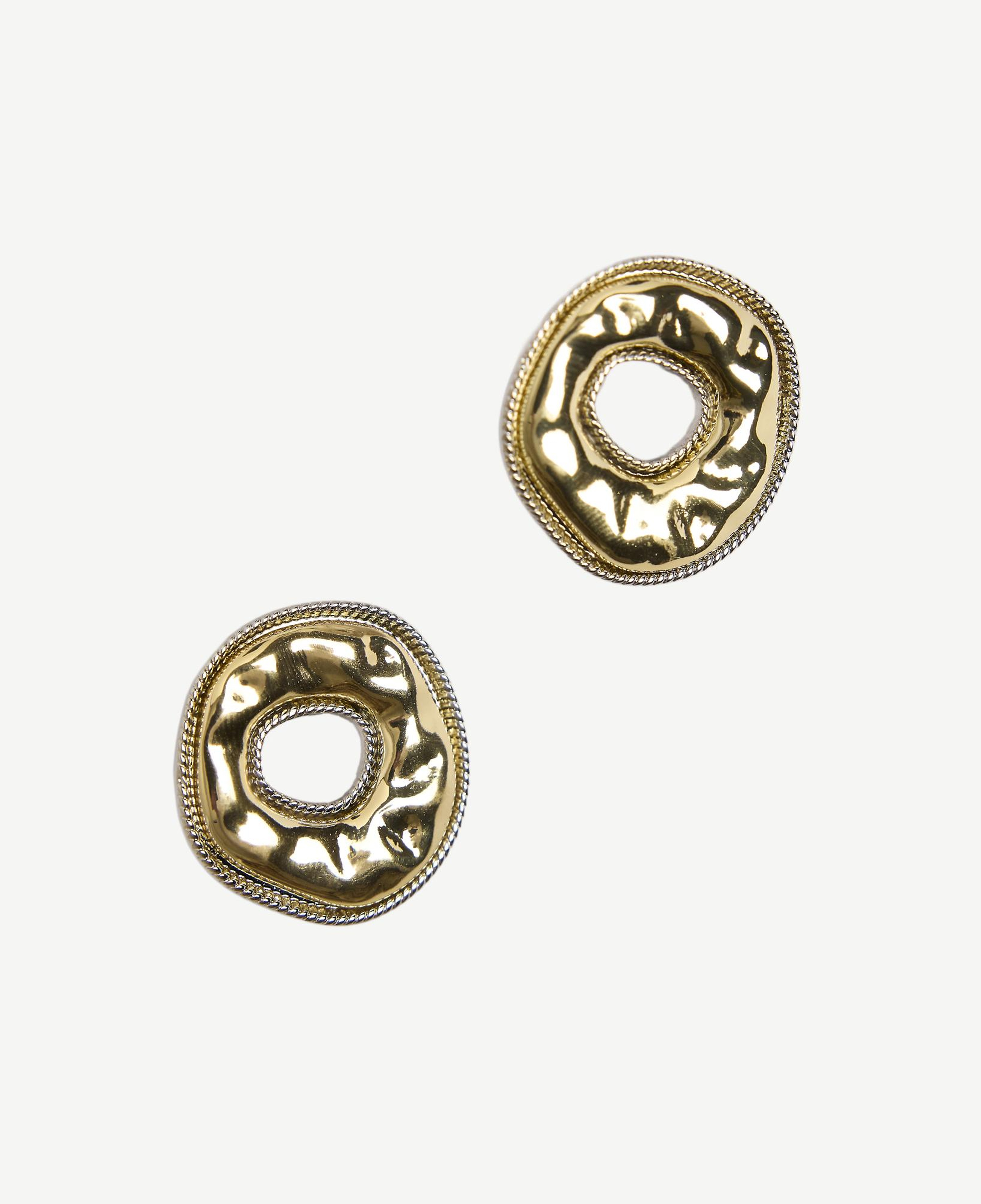 YARGICI Dokulu Gold Küpe