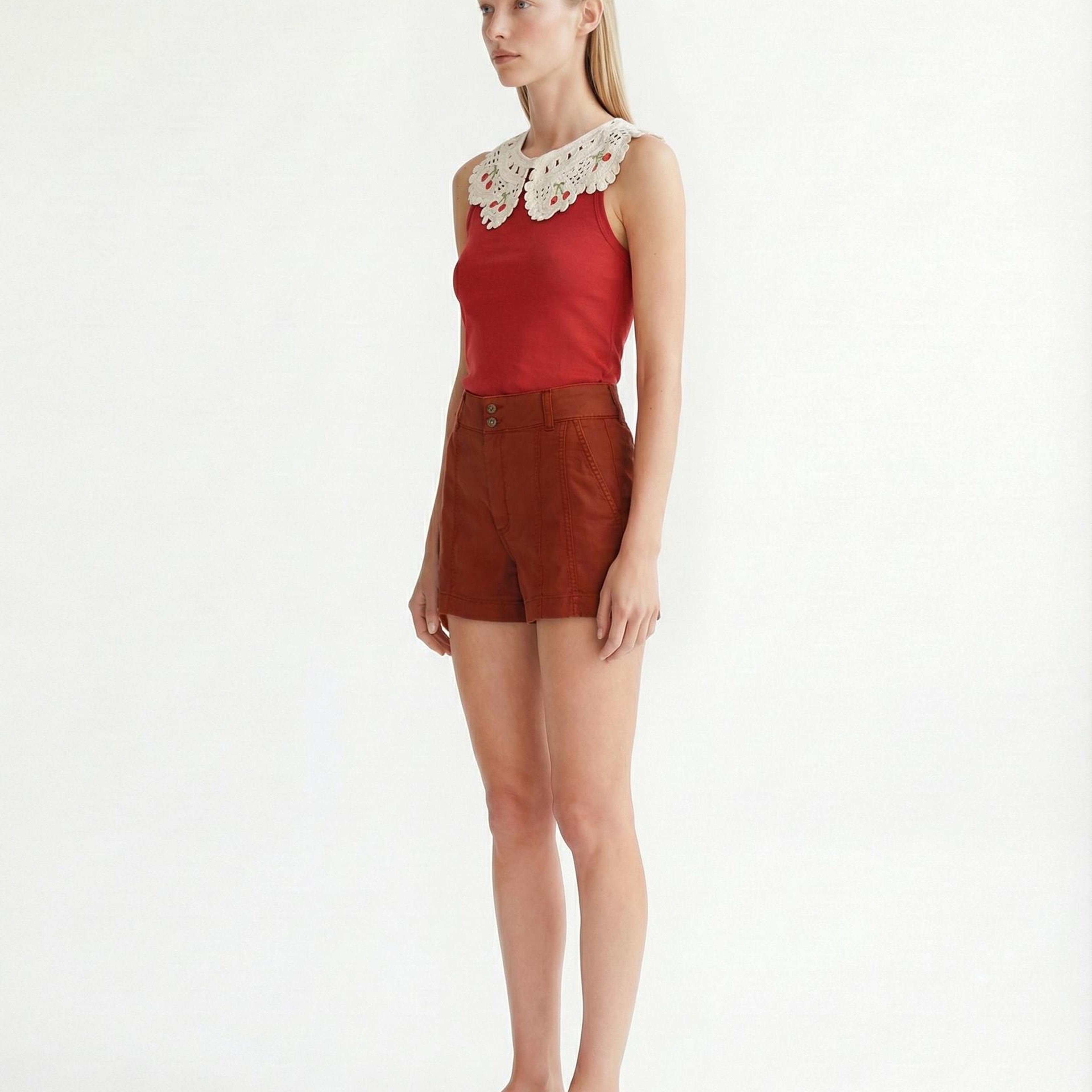 YARGICI Regular Yüksek Bel Bermuda/Şort