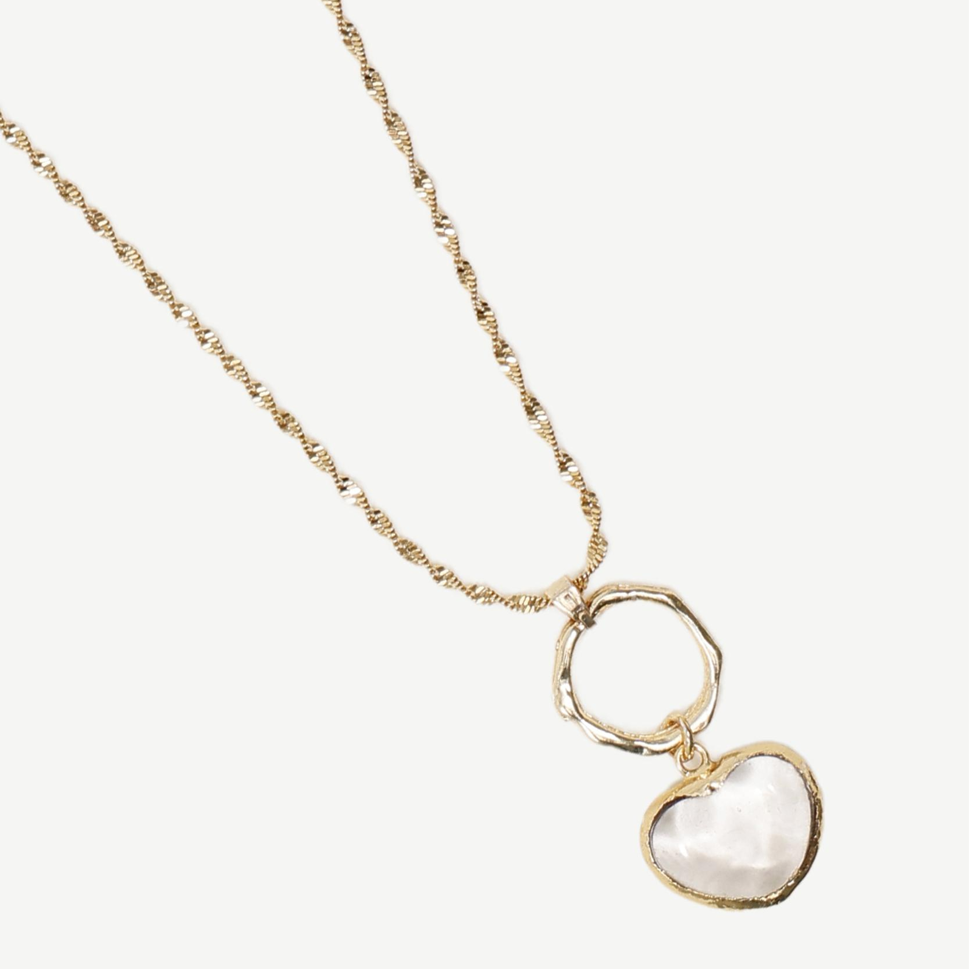 YARGICI Kristal Kuvars Detaylı Kolye