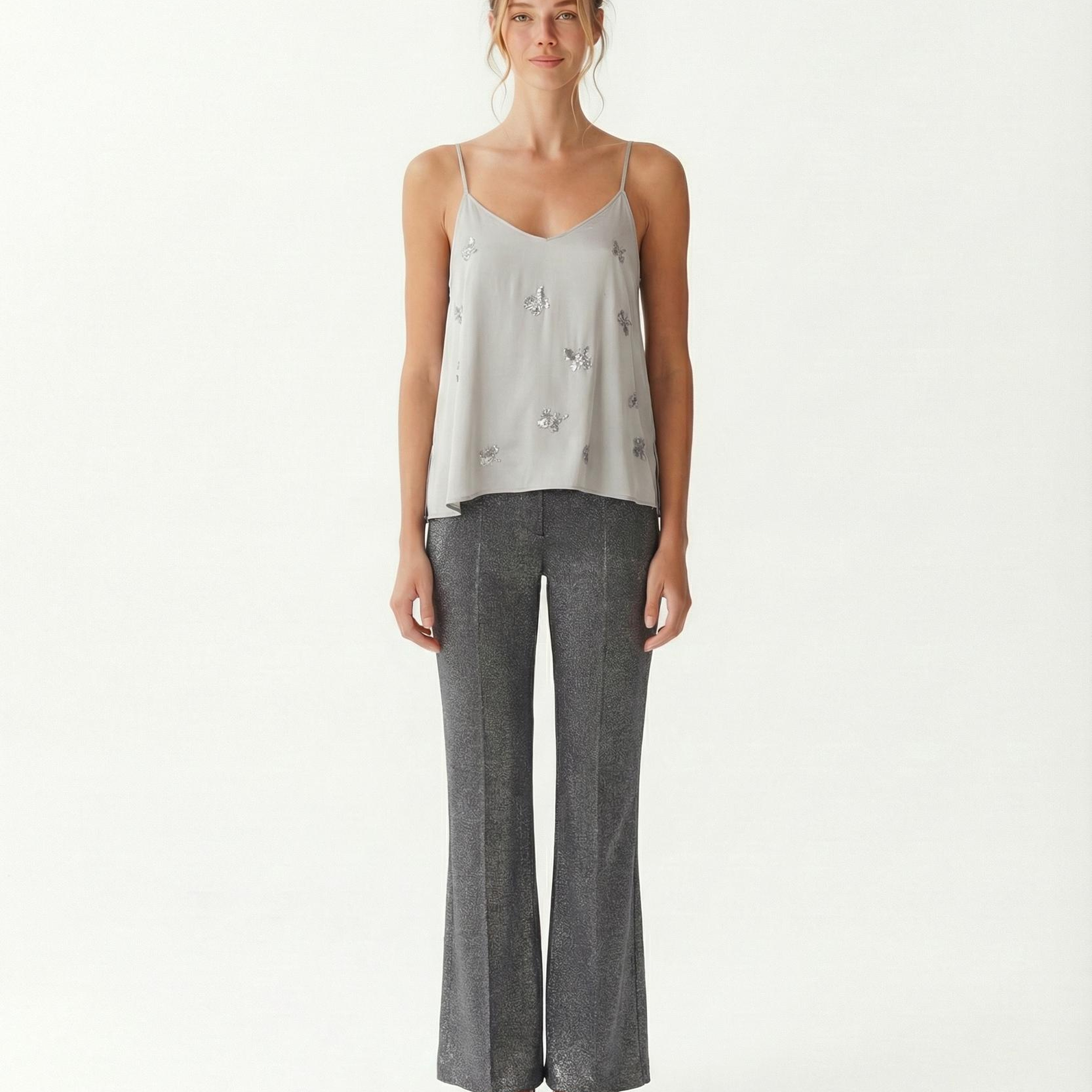 YARGICI Regular V Yaka Askılı Bluz