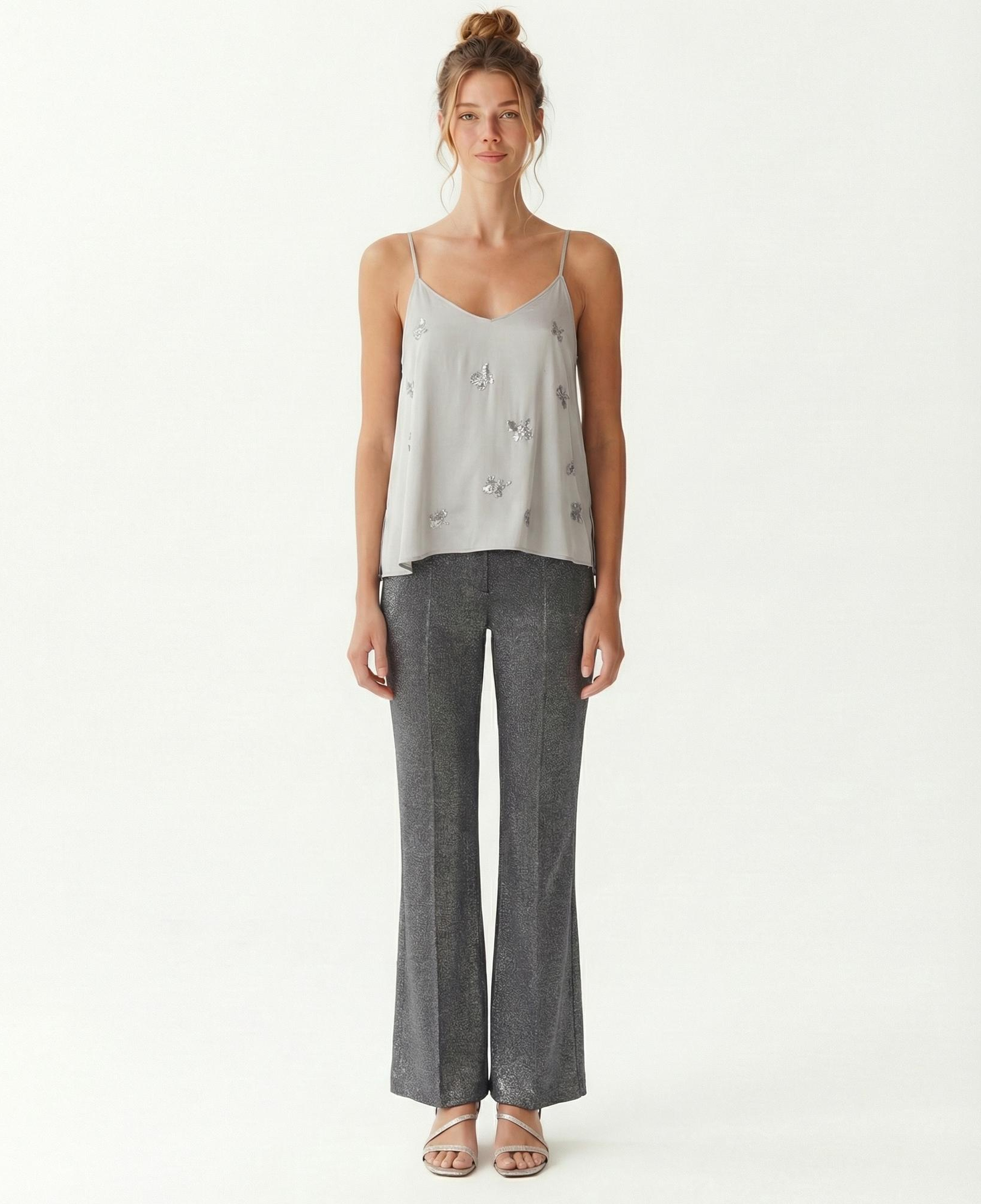 YARGICI Regular V Yaka Askılı Bluz