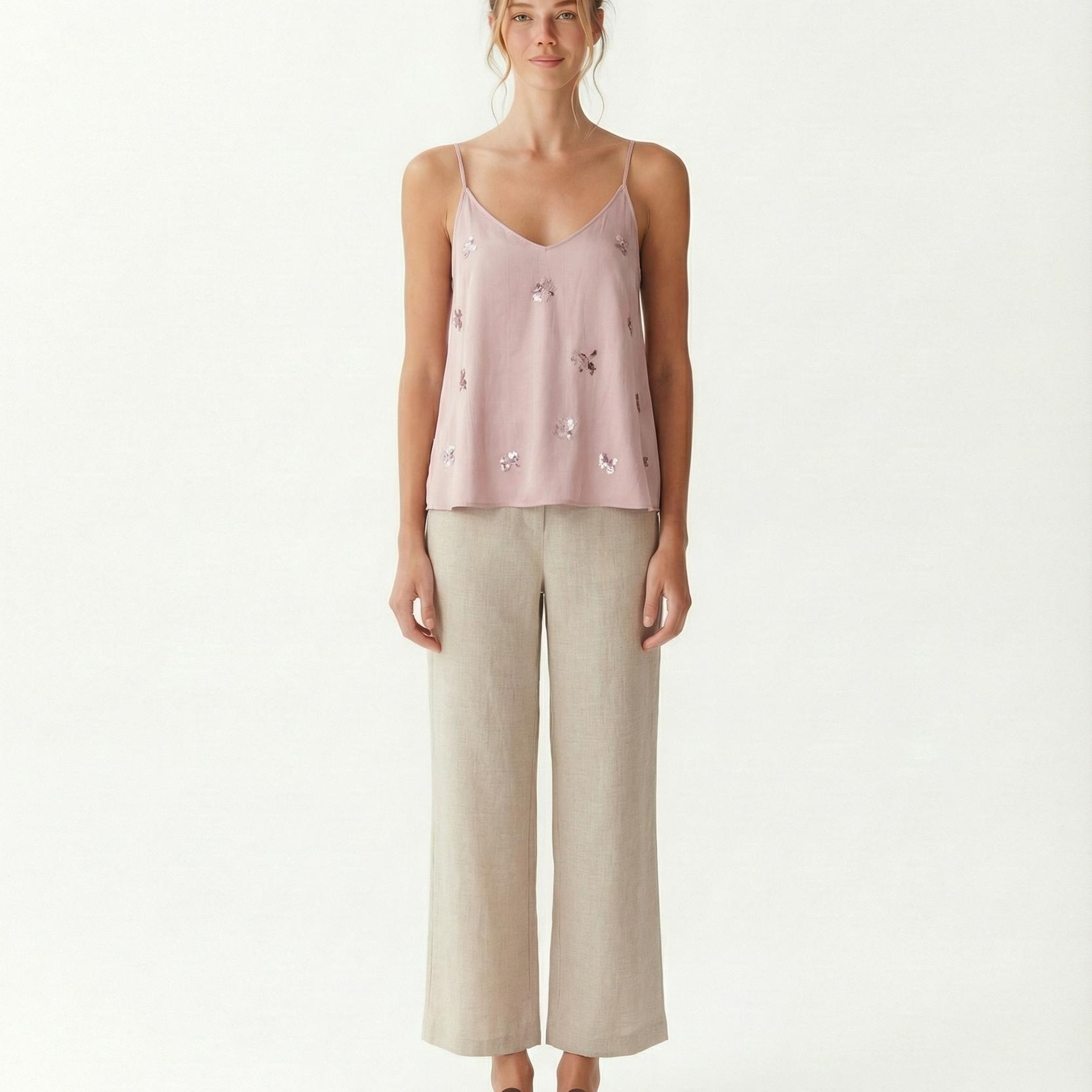 YARGICI Regular V Yaka Askılı Bluz