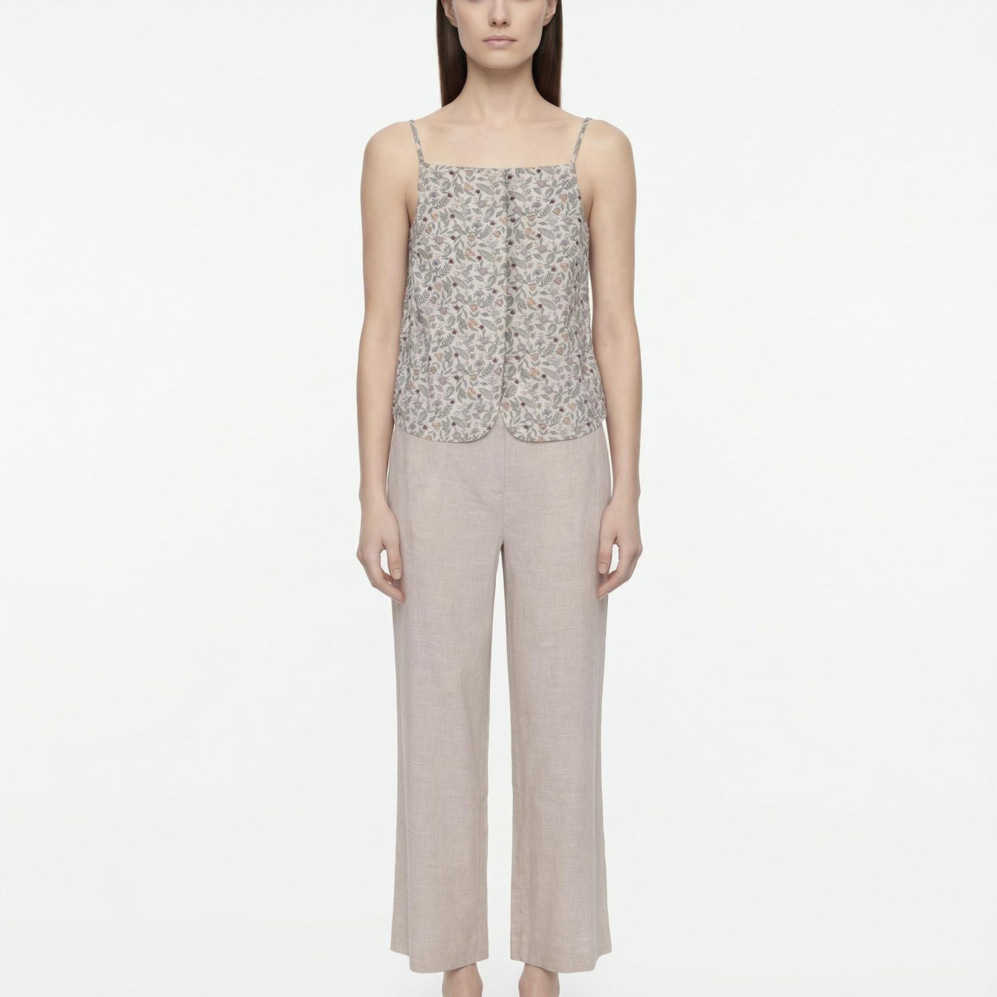 YARGICI Regular Kare Yaka Askılı Bluz