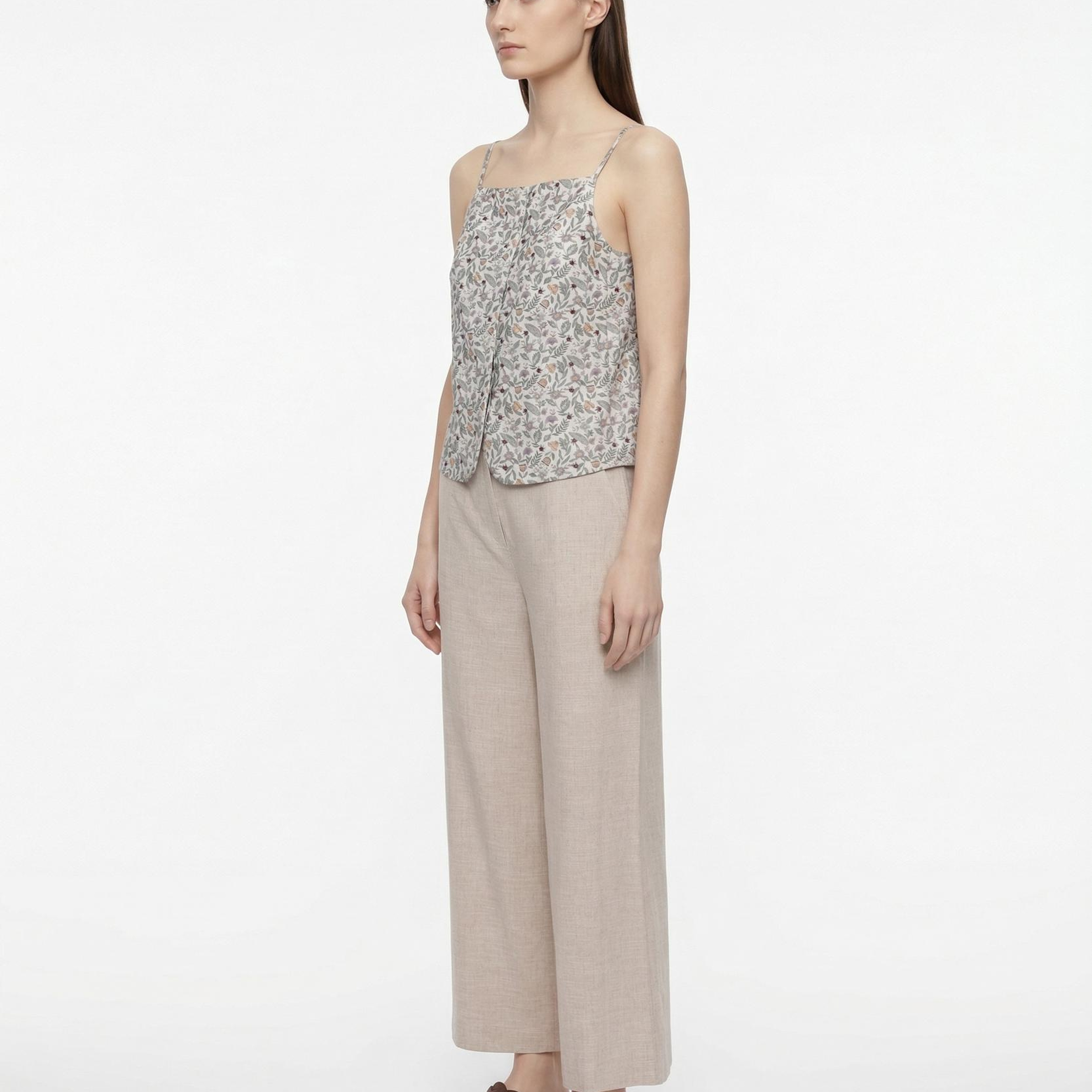 YARGICI Regular Kare Yaka Askılı Bluz