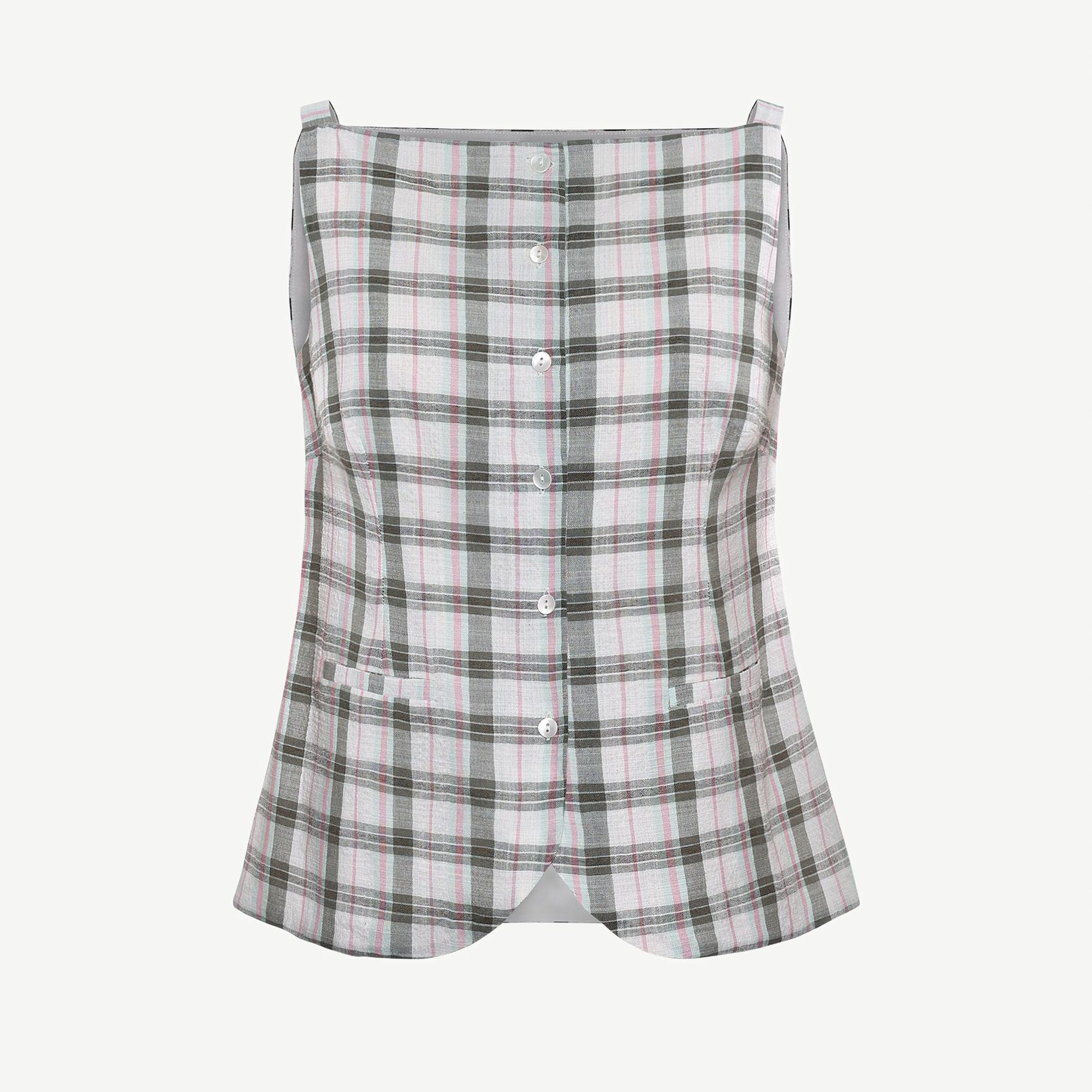 YARGICI Fitted Kare Yaka Askılı Bluz