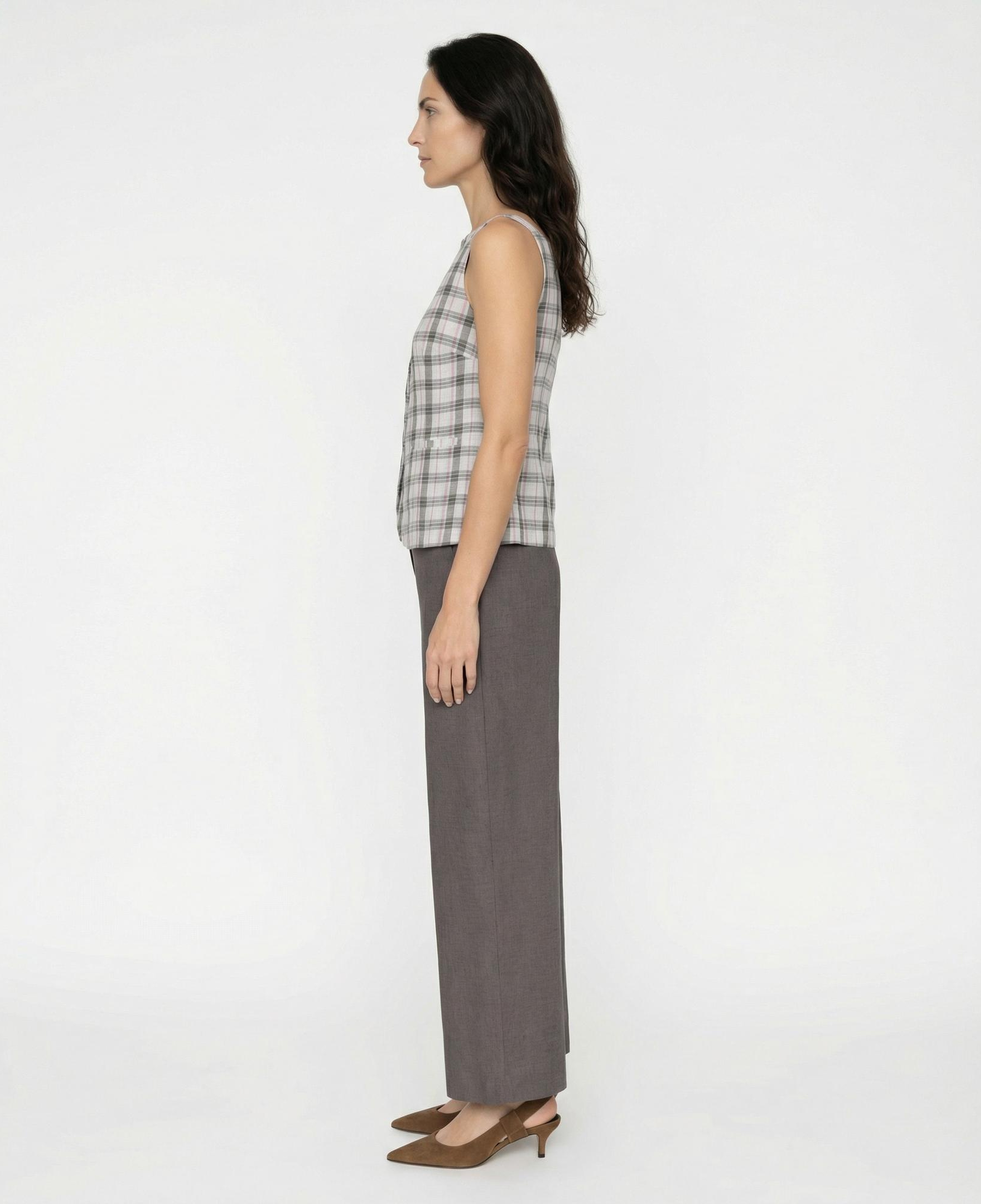 YARGICI Fitted Kare Yaka Askılı Bluz