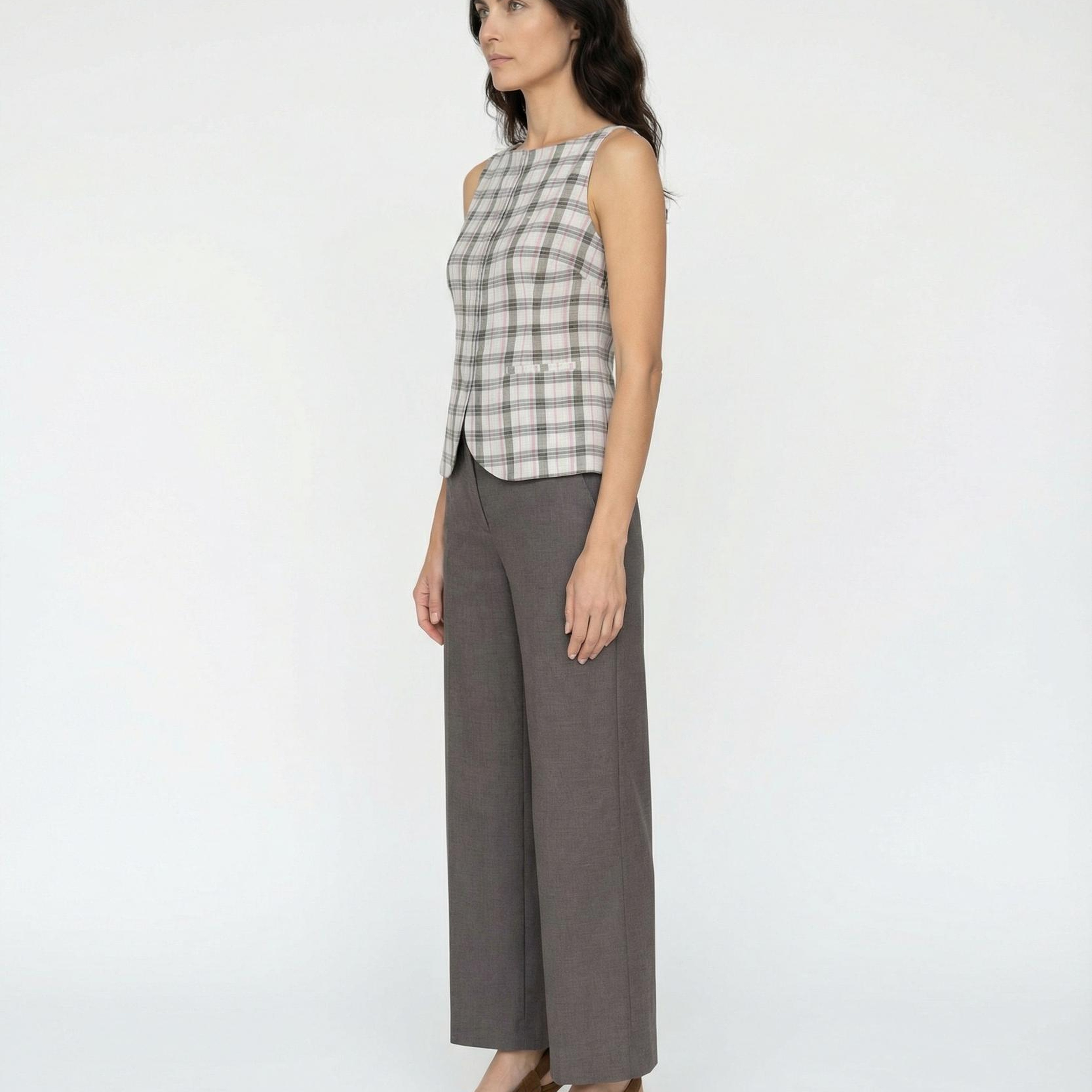 YARGICI Fitted Kare Yaka Askılı Bluz