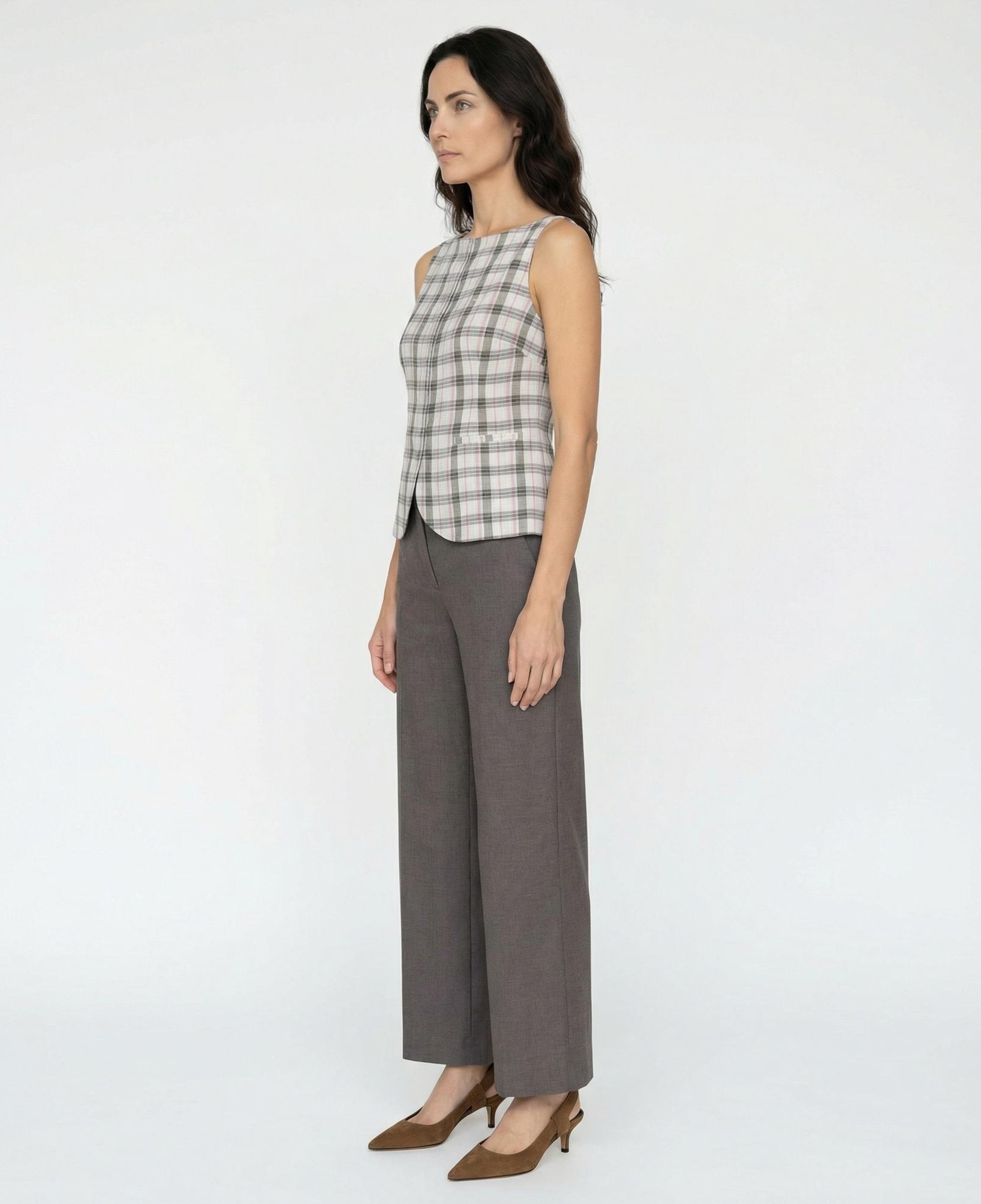 YARGICI Fitted Kare Yaka Askılı Bluz