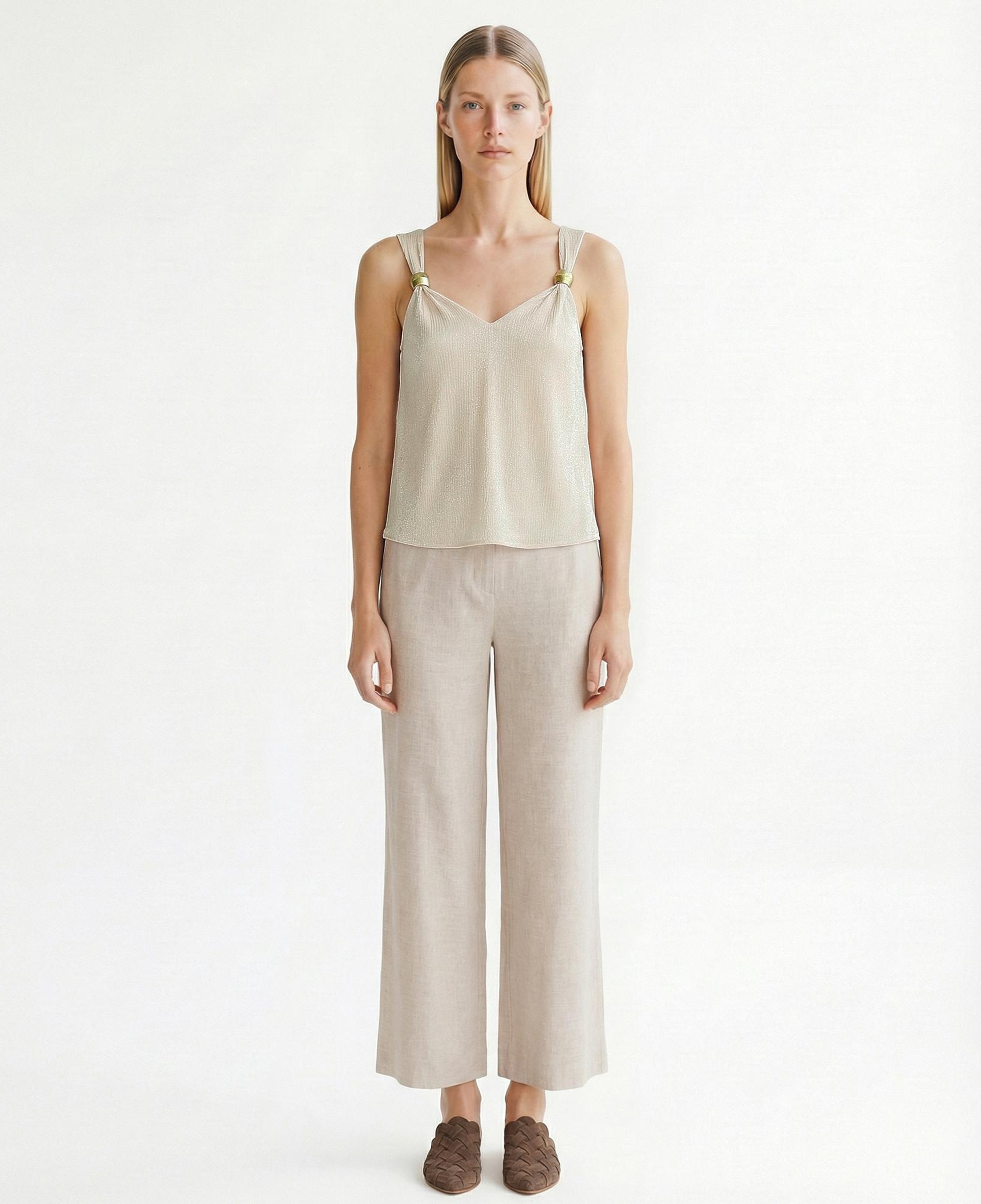 YARGICI Regular V Yaka Askılı Bluz