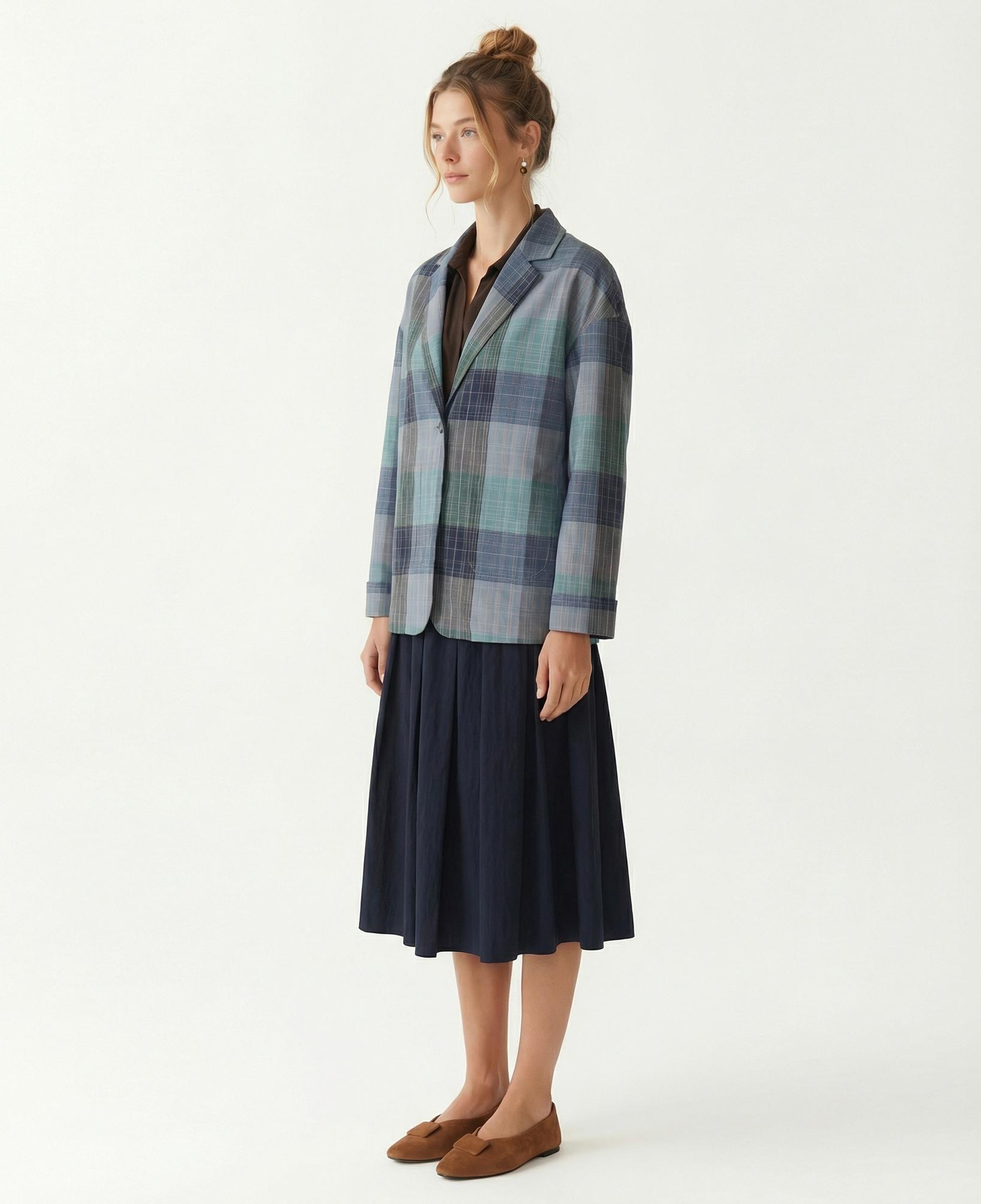 YARGICI Geniş Ceket Yaka Uzun Kol Ceket