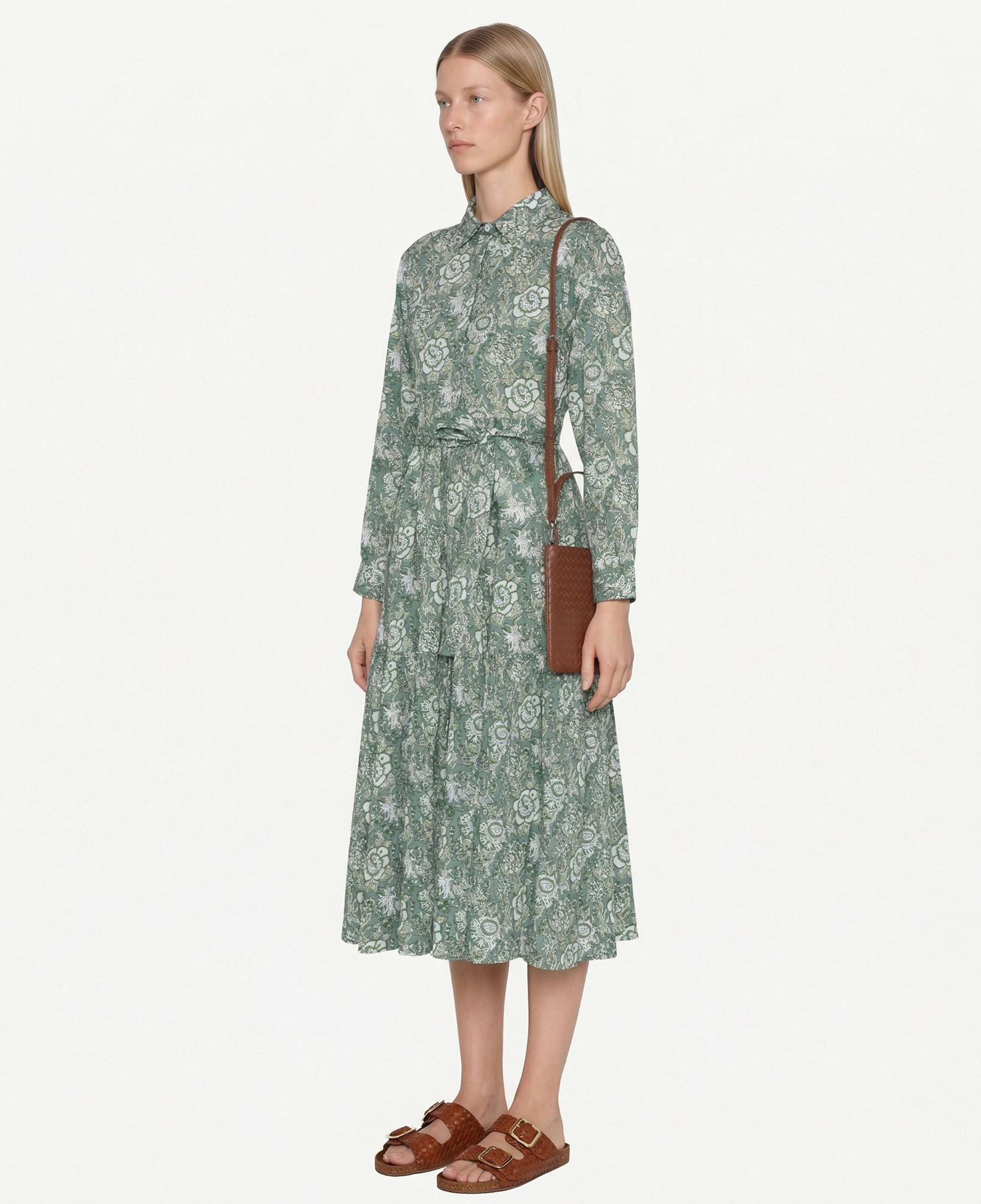 YARGICI Bol Gömlek Yaka Uzun Kol Elbise