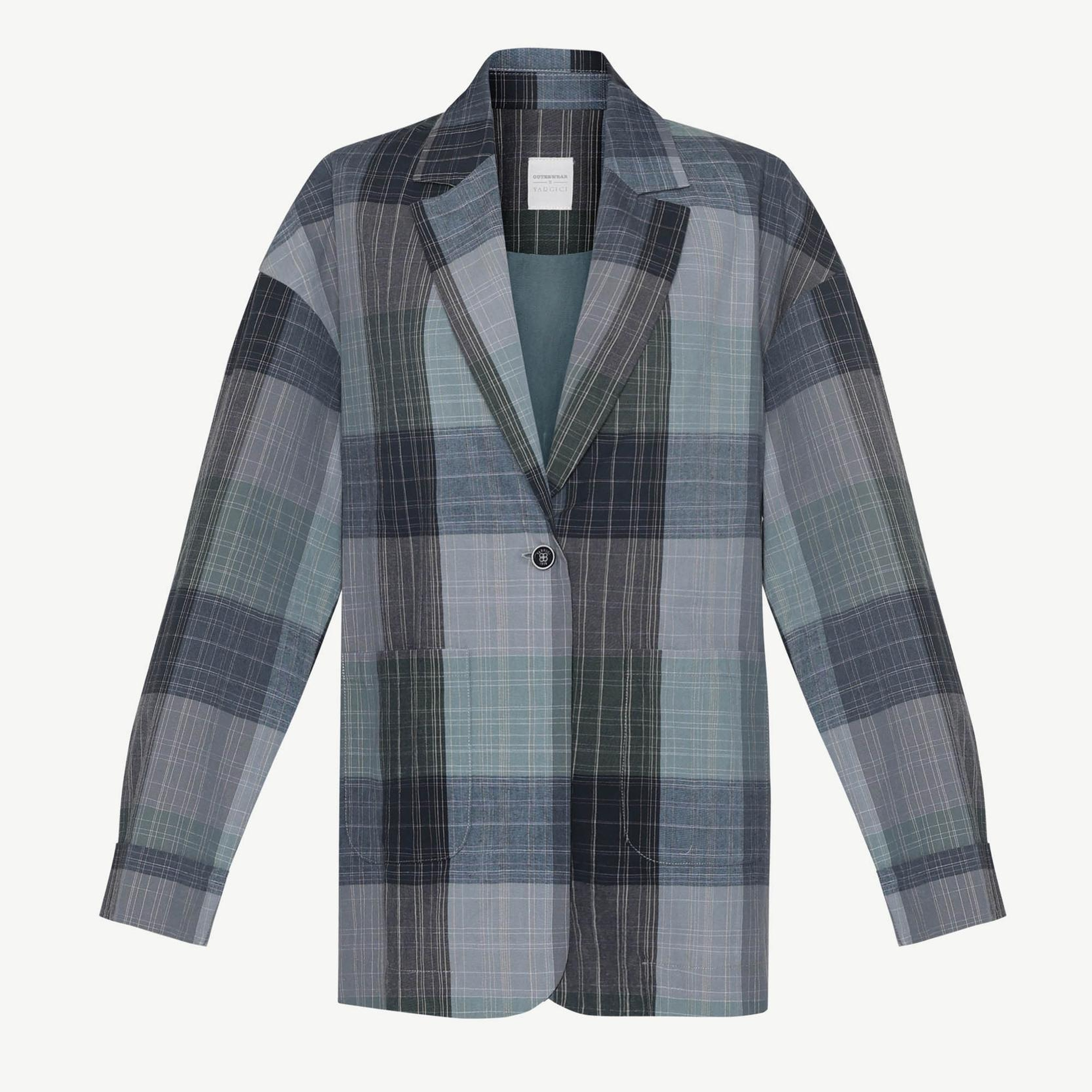 YARGICI Geniş Ceket Yaka Uzun Kol Ceket