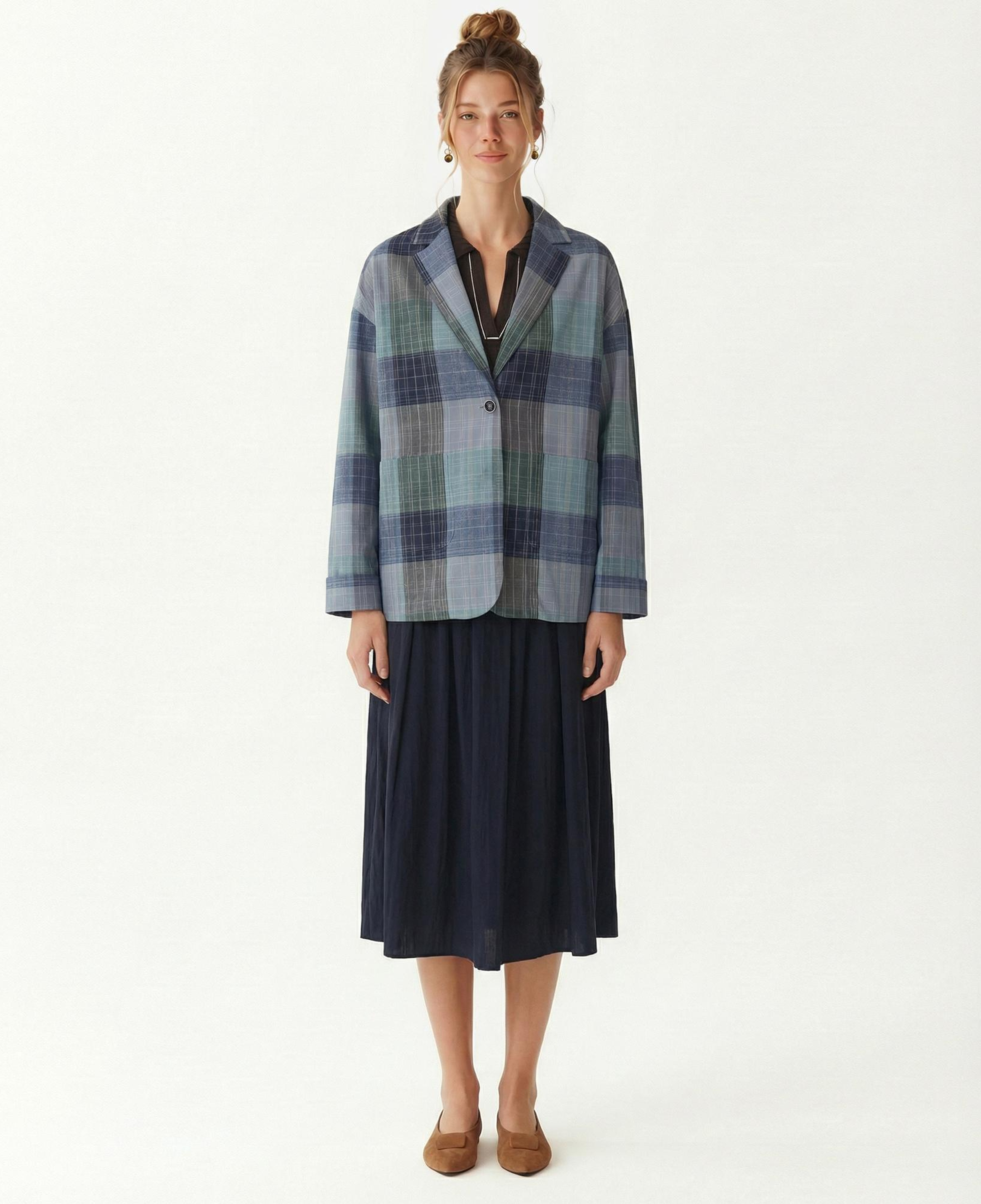 YARGICI Geniş Ceket Yaka Uzun Kol Ceket