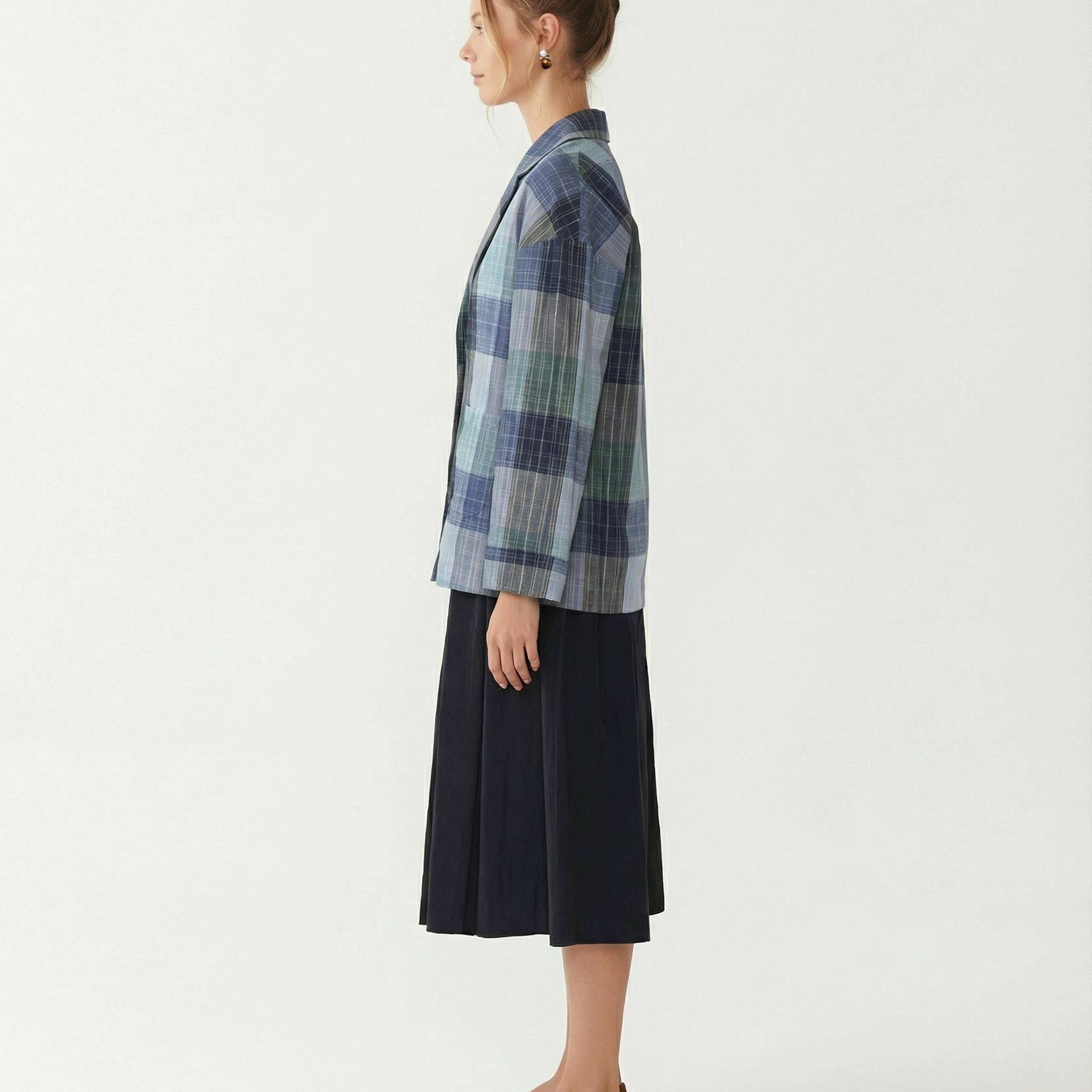 YARGICI Geniş Ceket Yaka Uzun Kol Ceket