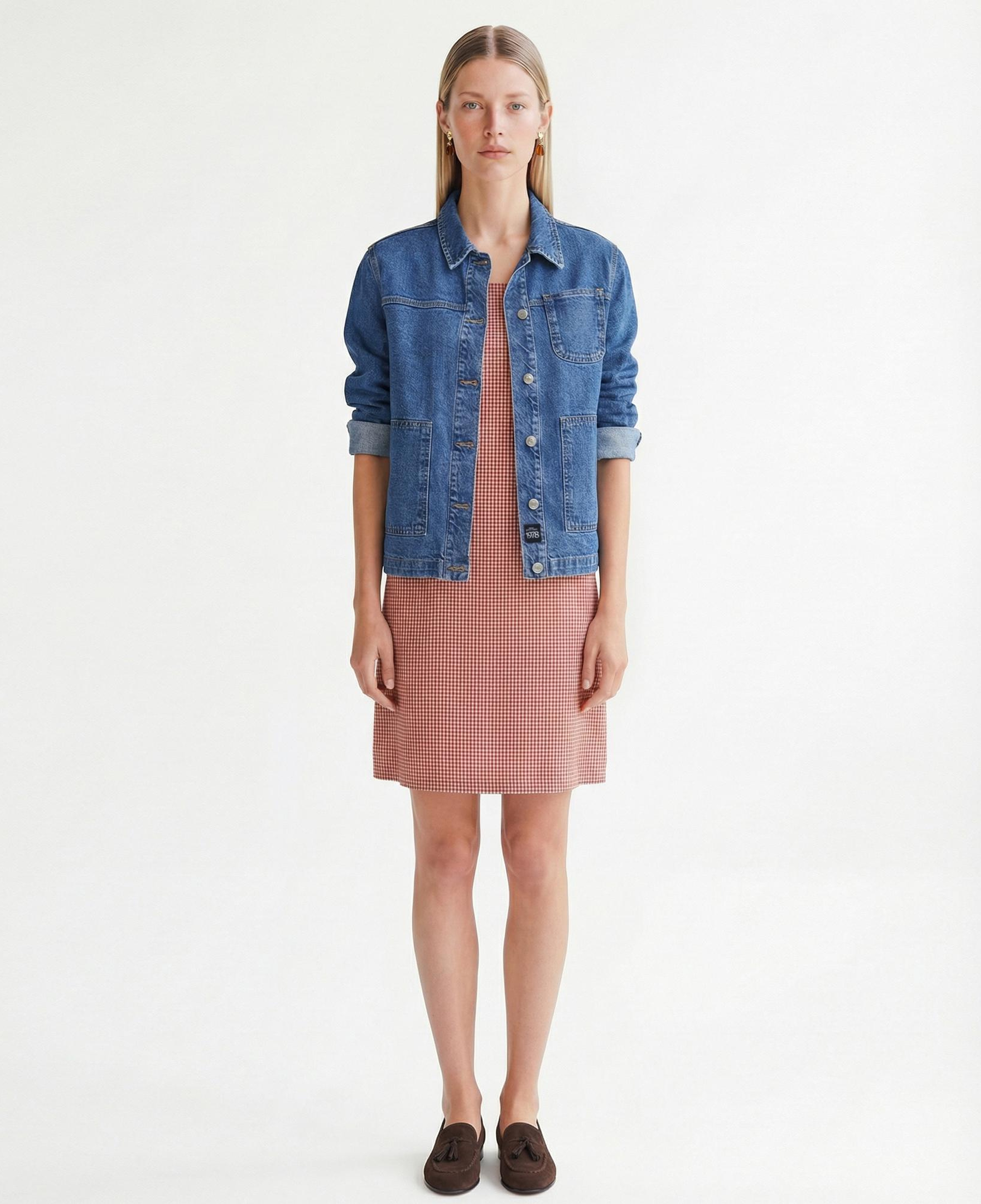 YARGICI Düz Kare Yaka Askılı Elbise