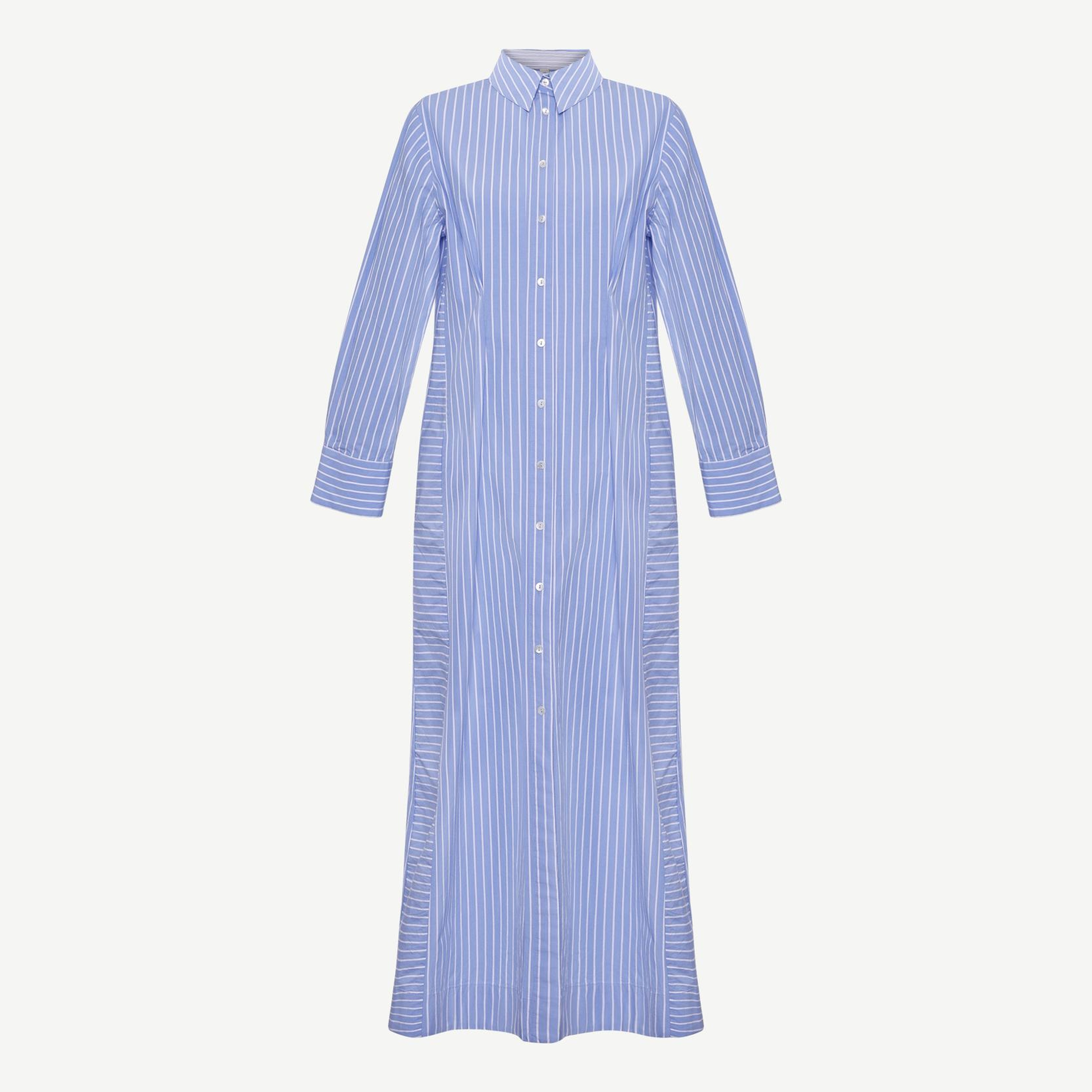 YARGICI Bol Gömlek Yaka Uzun Kol Elbise