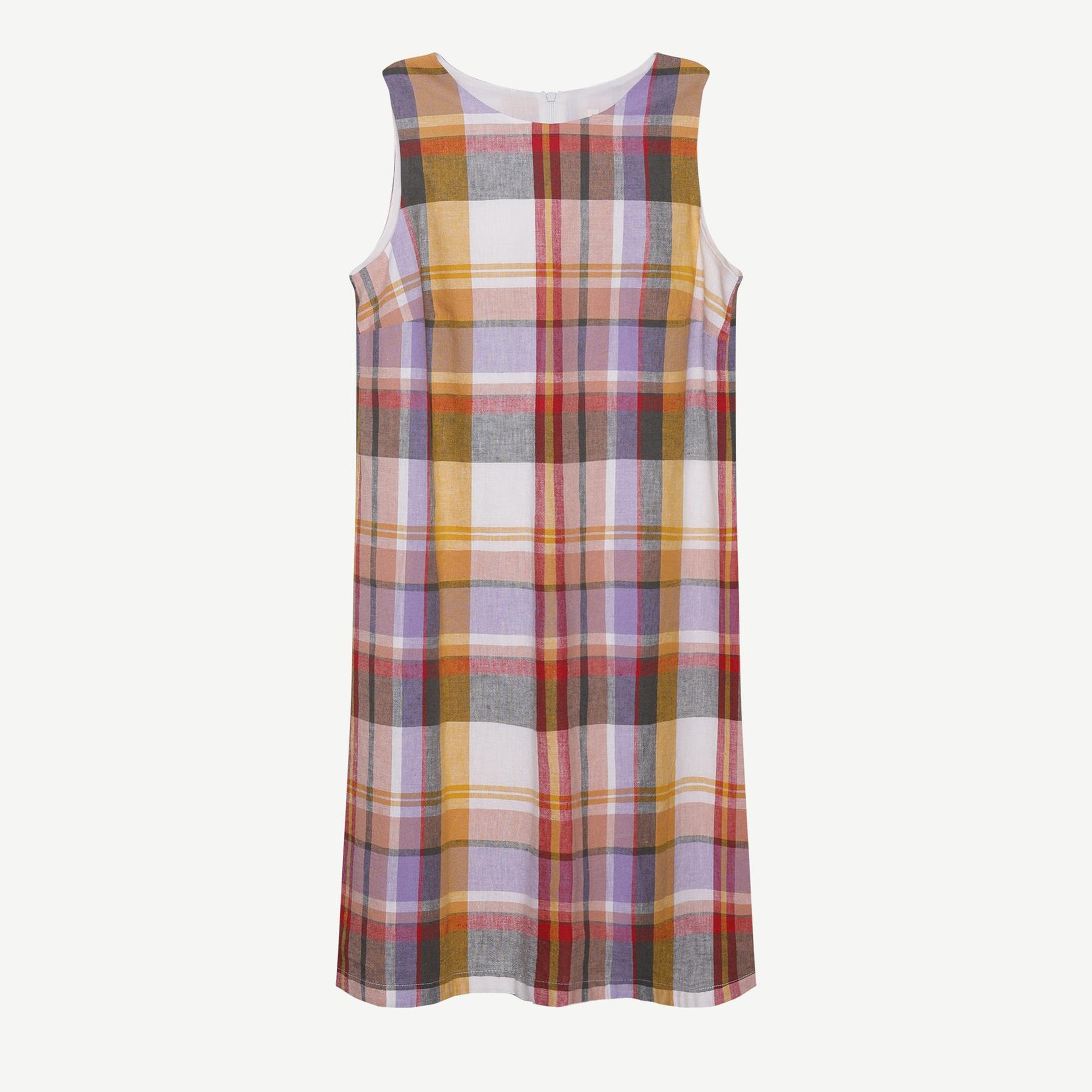 YARGICI A Form Bisiklet Yaka Kolsuz Elbise