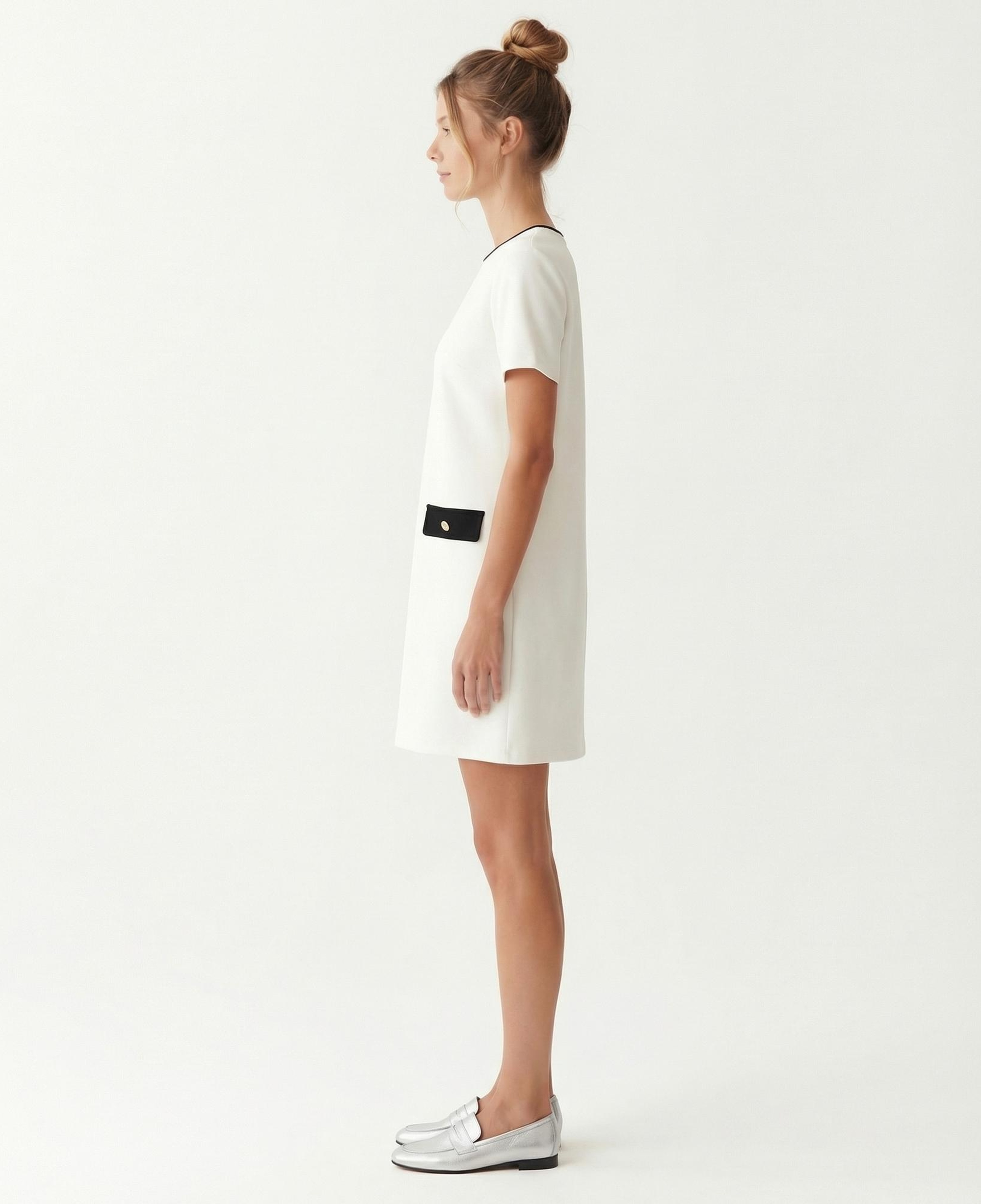 YARGICI Düz Bisiklet Yaka Kolsuz Elbise