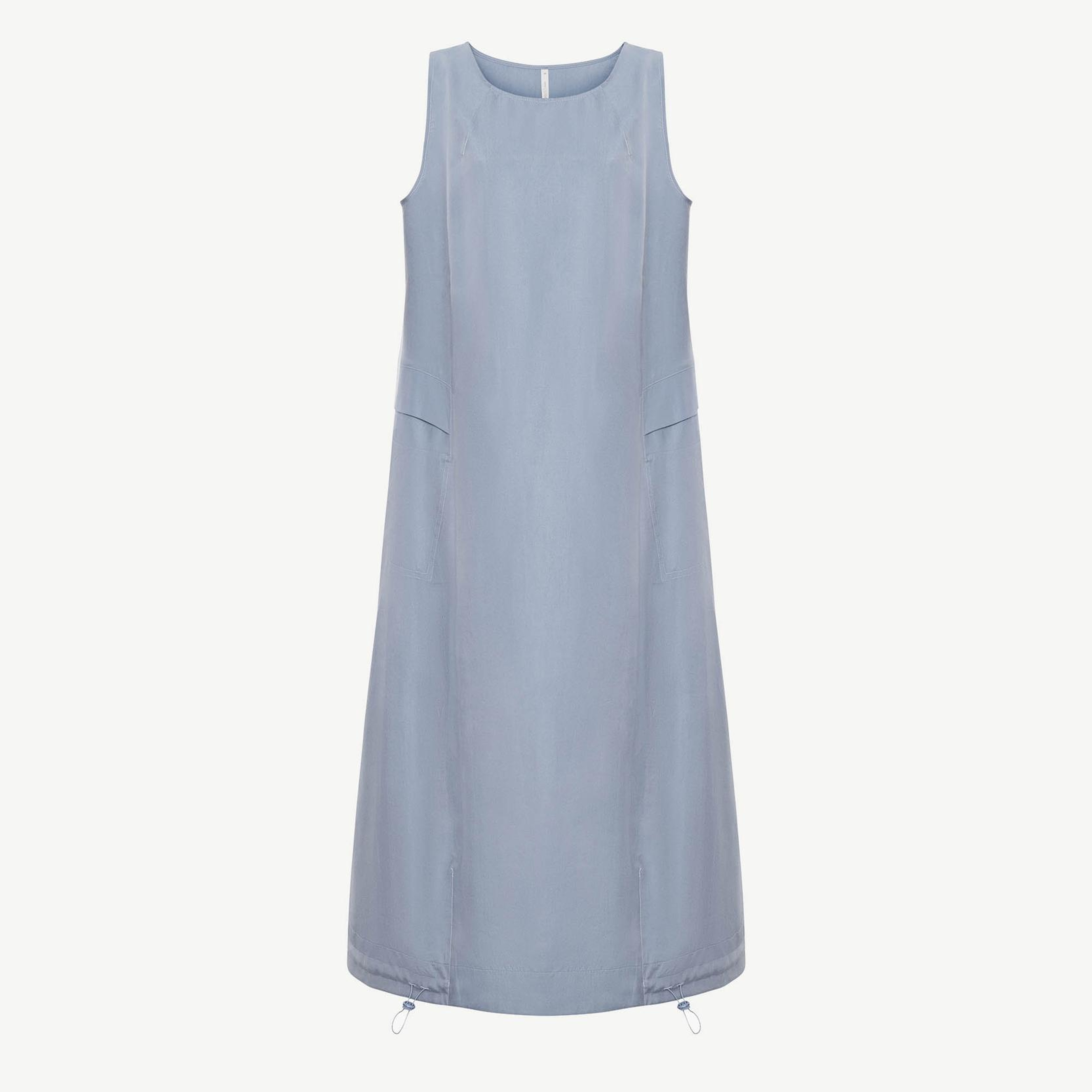 YARGICI Bol Bisiklet Yaka Kolsuz Elbise