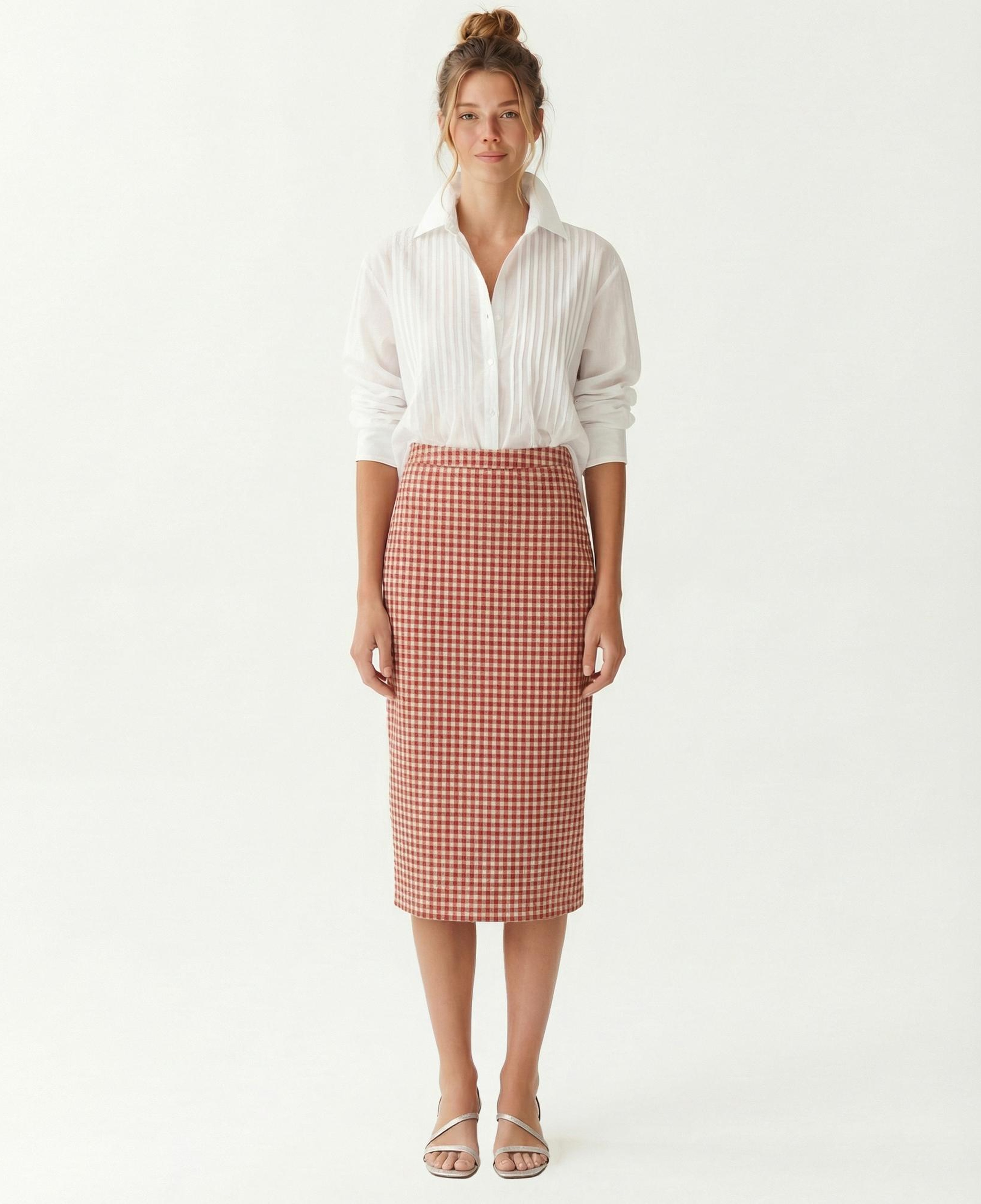 YARGICI Kalem Yüksek Bel Etek