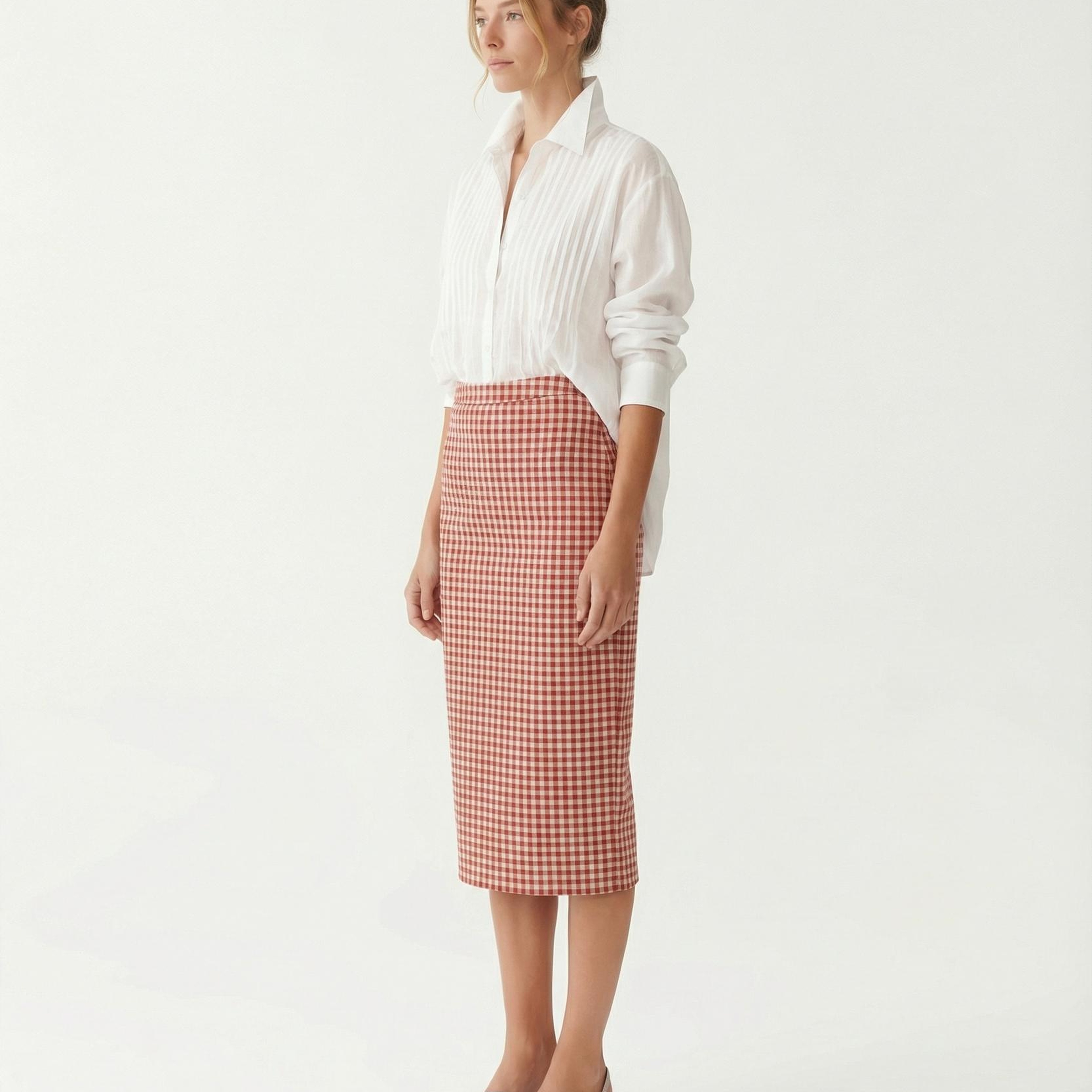 YARGICI Kalem Yüksek Bel Etek